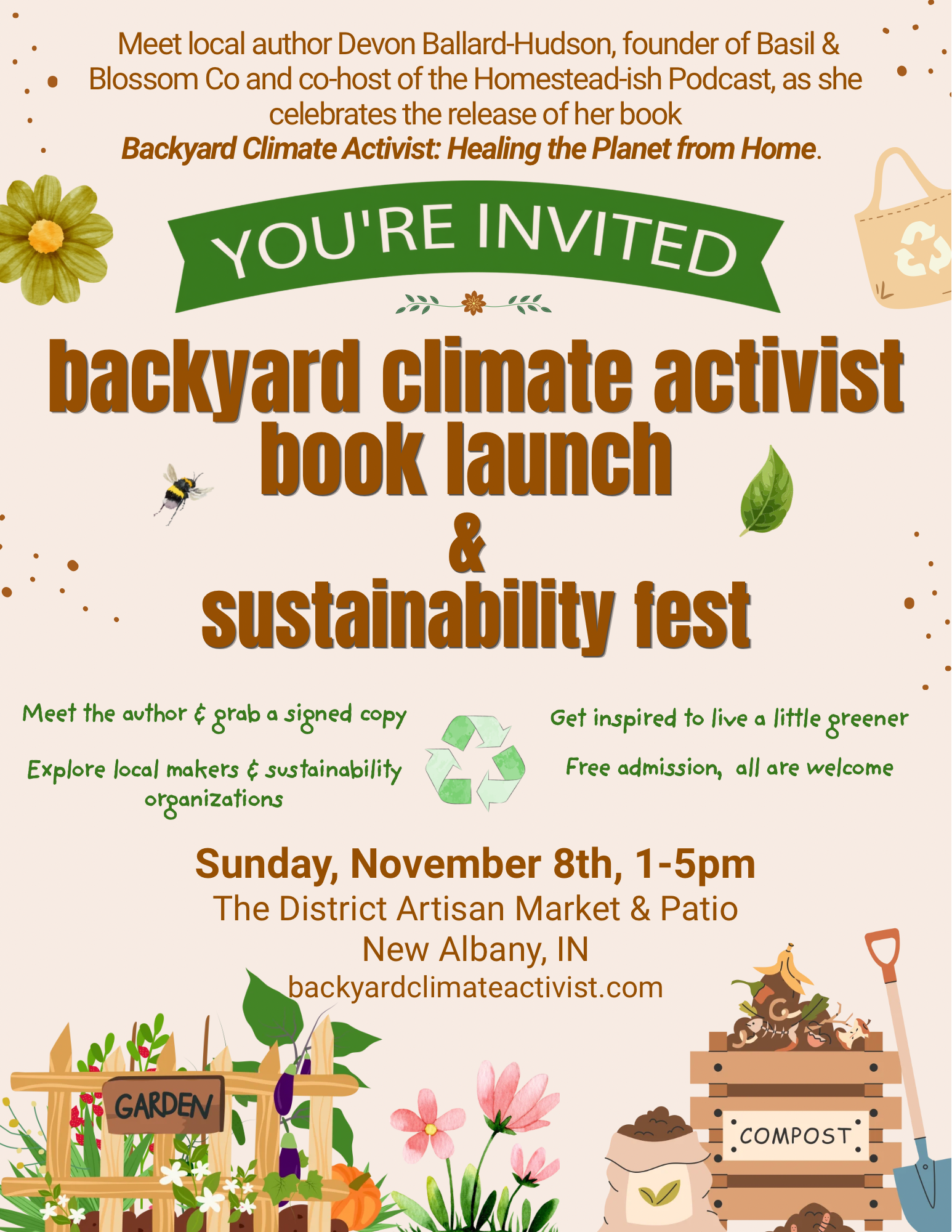 Backyard Climate Activist Book Launch & Sustainability Fest