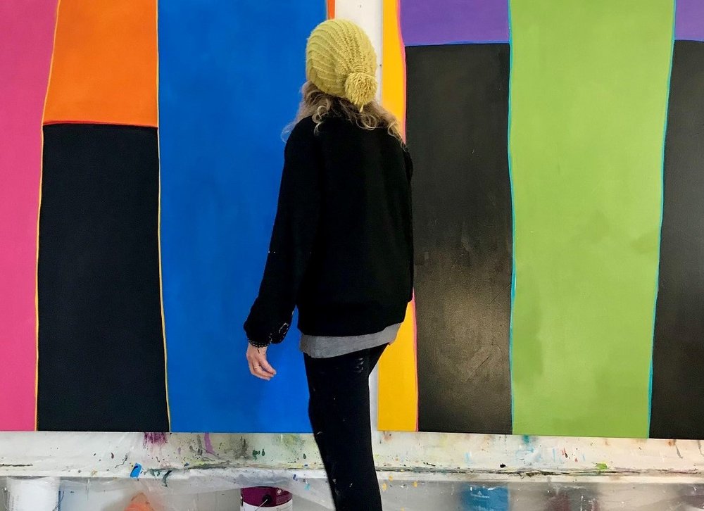 Lisa kellner in the studio painting_3.jpg