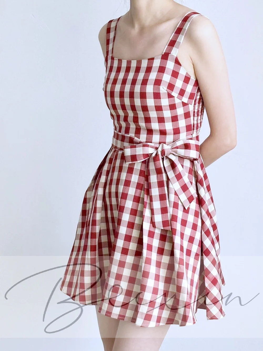 fitted lace wedding dress Fendi Red White & Black Plaid Cutout Dress sz 4 l Michael's Luxury  Consignment – Michael's Consignment NYC