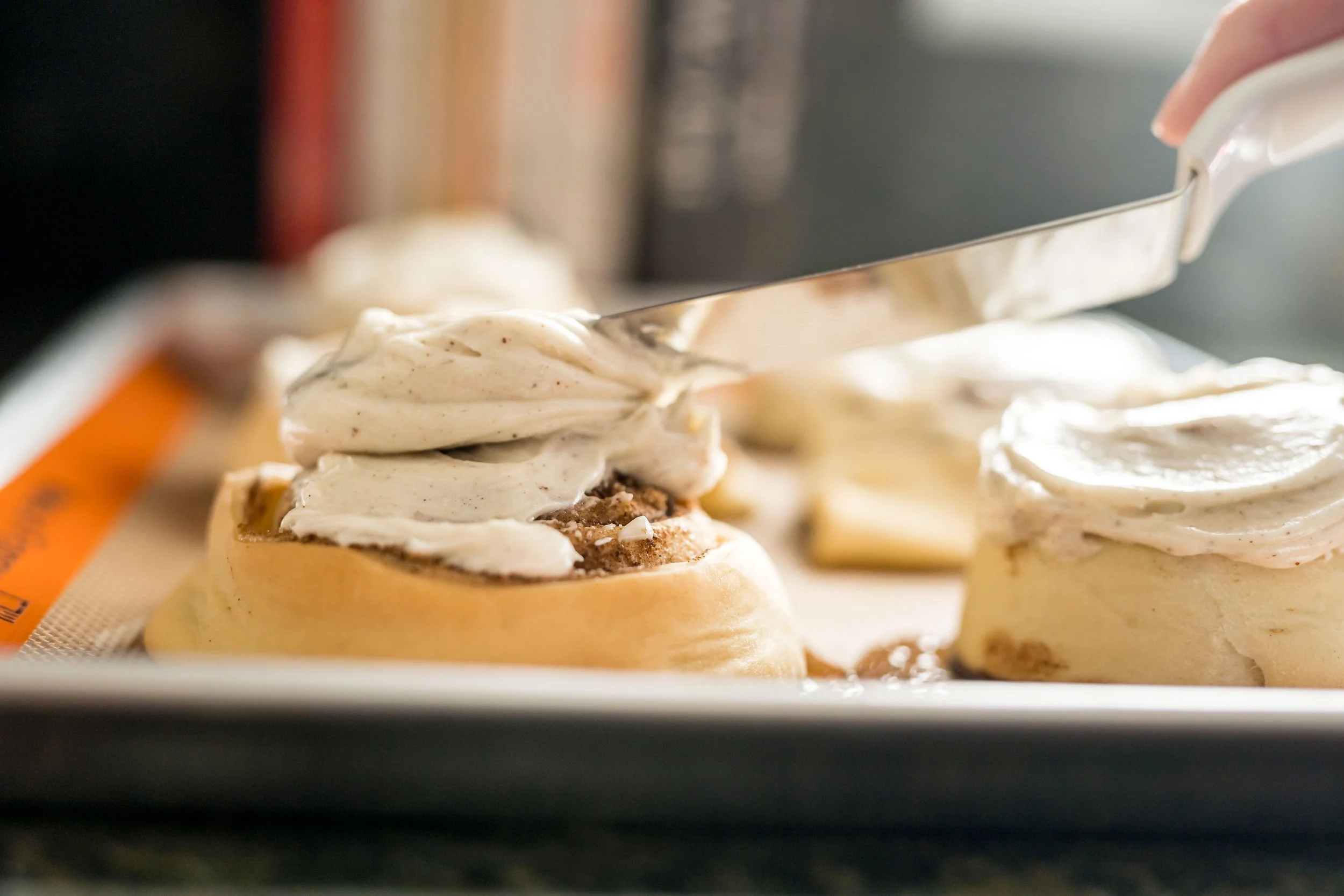 Chai Cinnamon Rolls w/ Brown Butter Cream Cheese Frosting