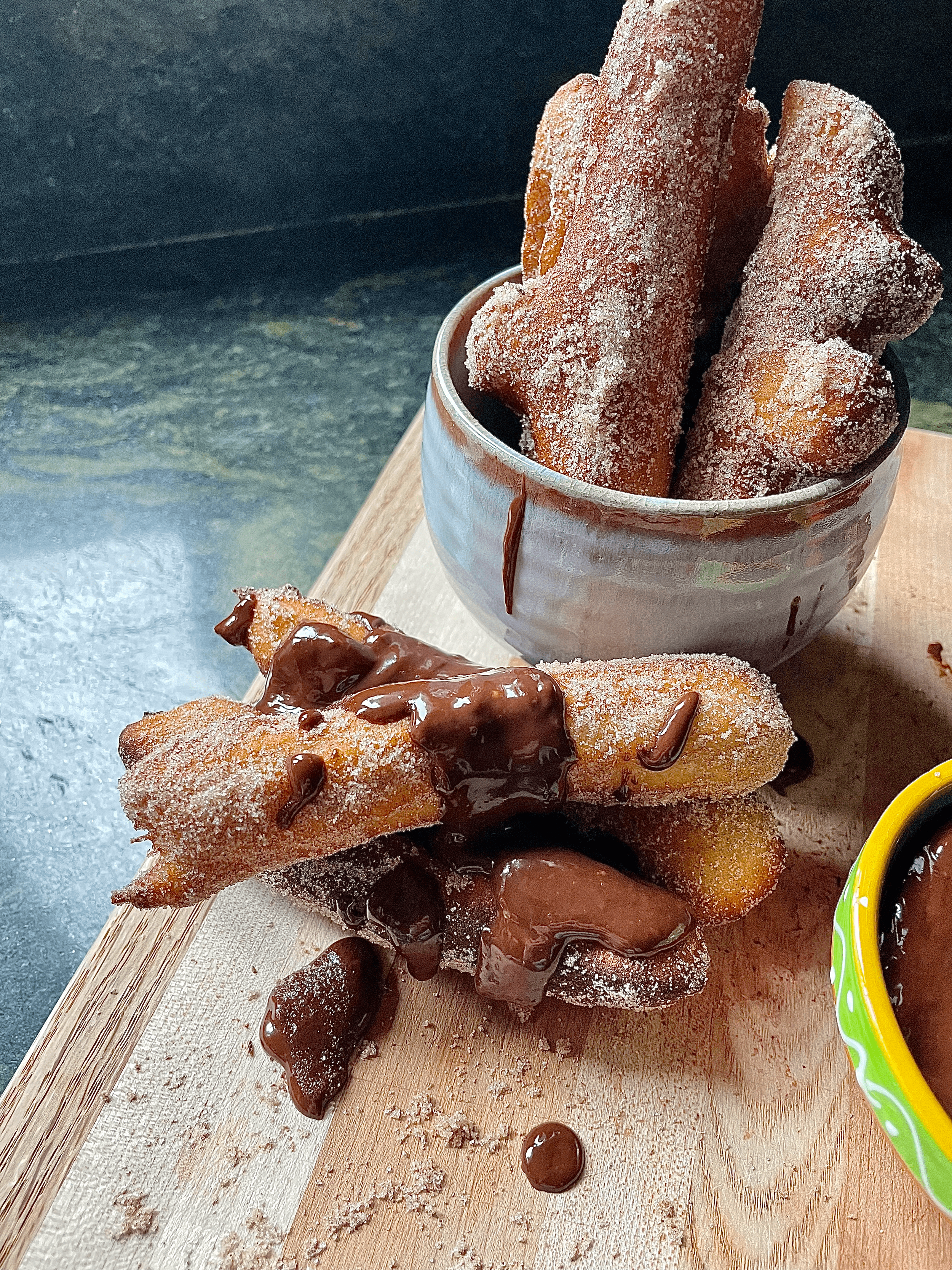 Churros with Rich Chocolate Sauce