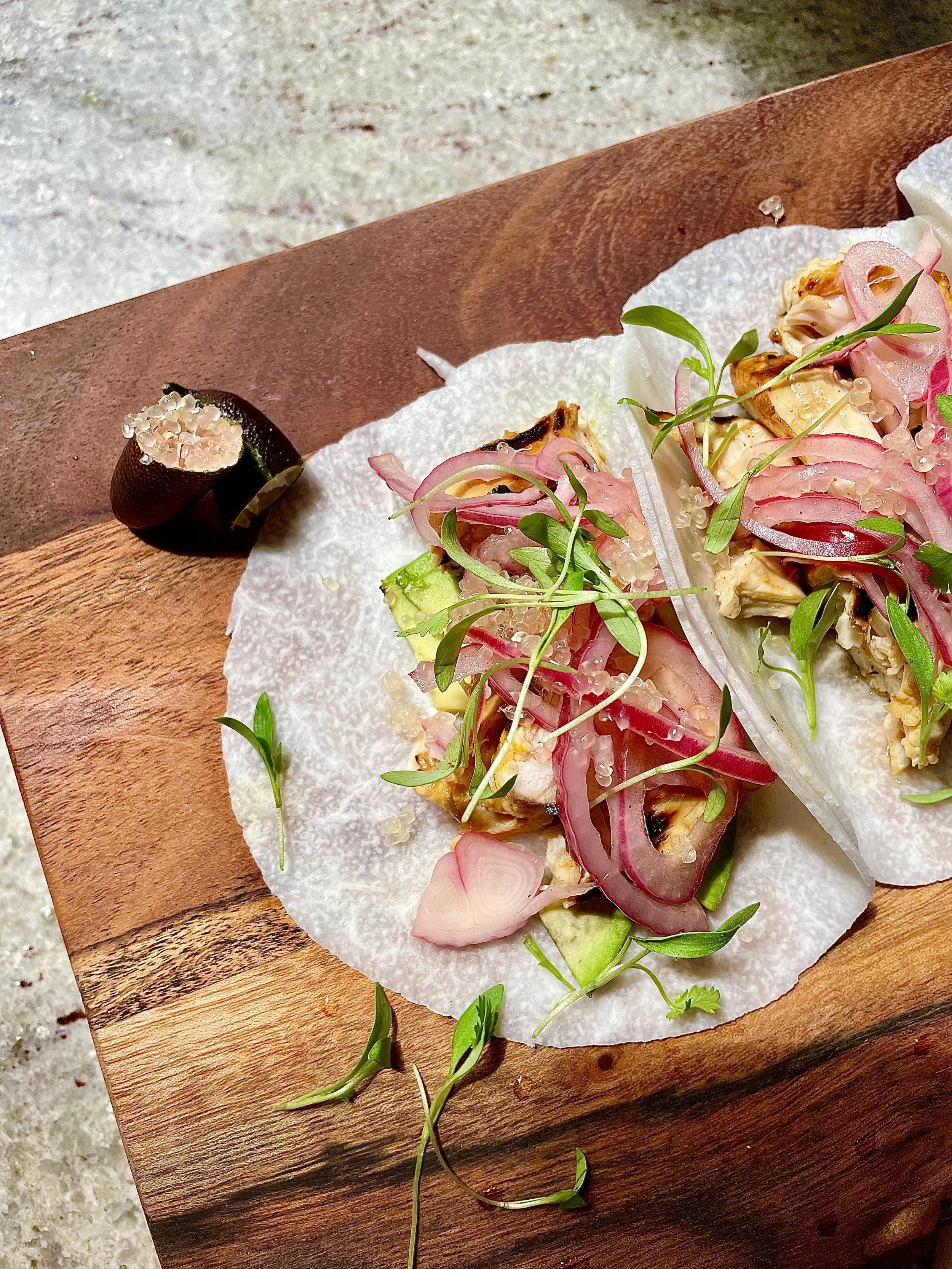 OJ-Marinated Chicken Street Tacos