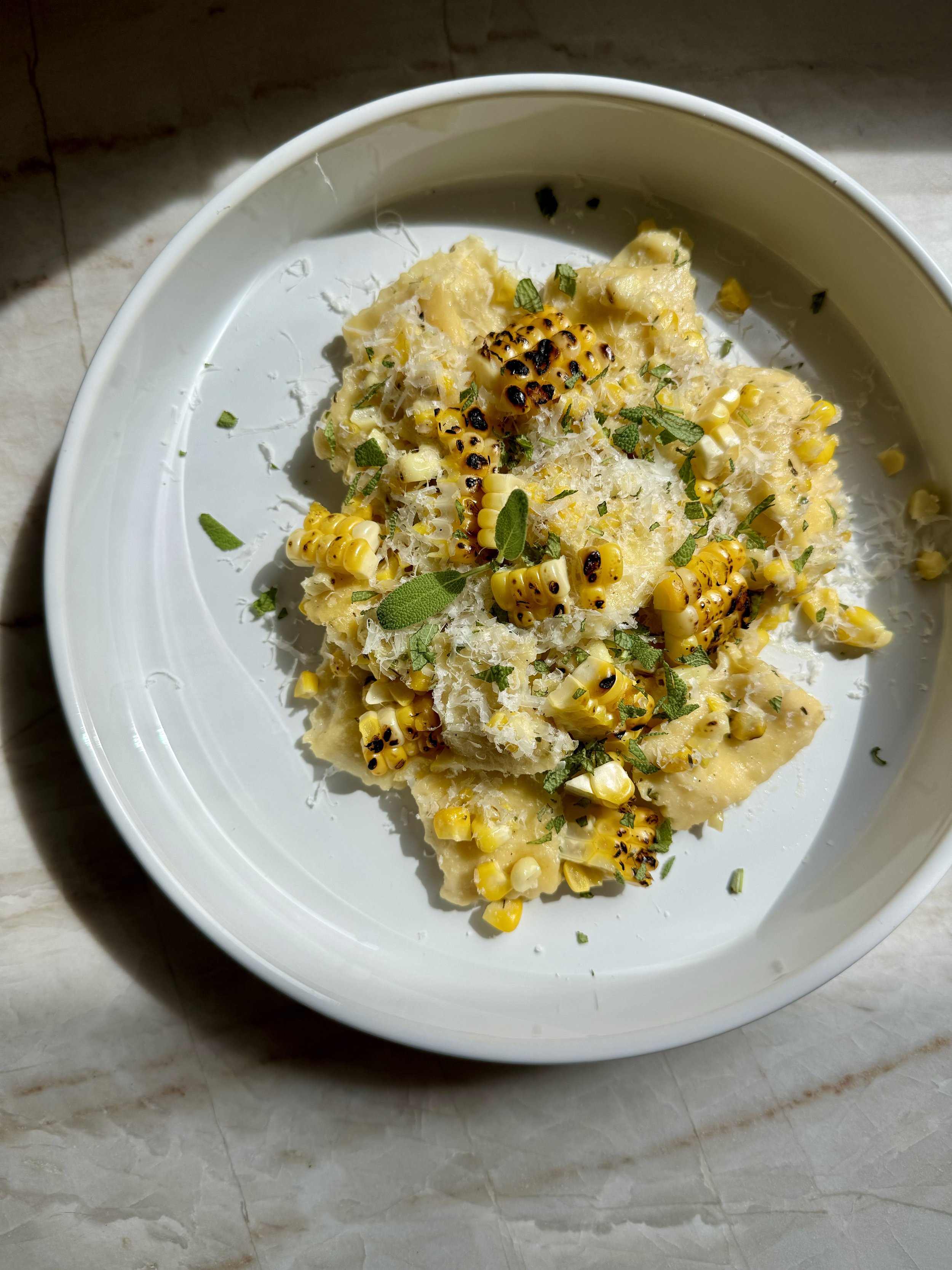 Sweet Corn &amp; Sage Agnolotti