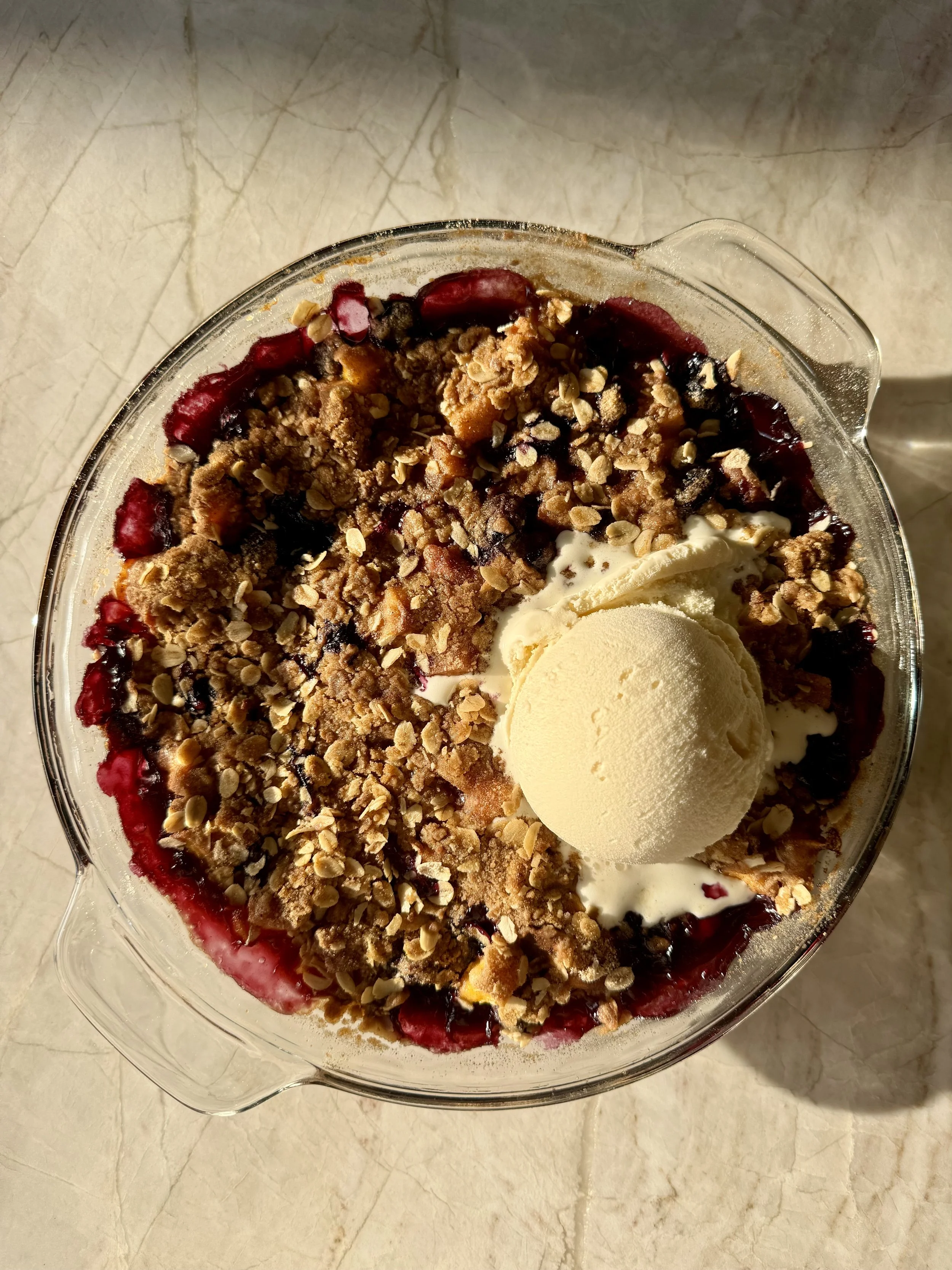 Ginger Peach Crisp