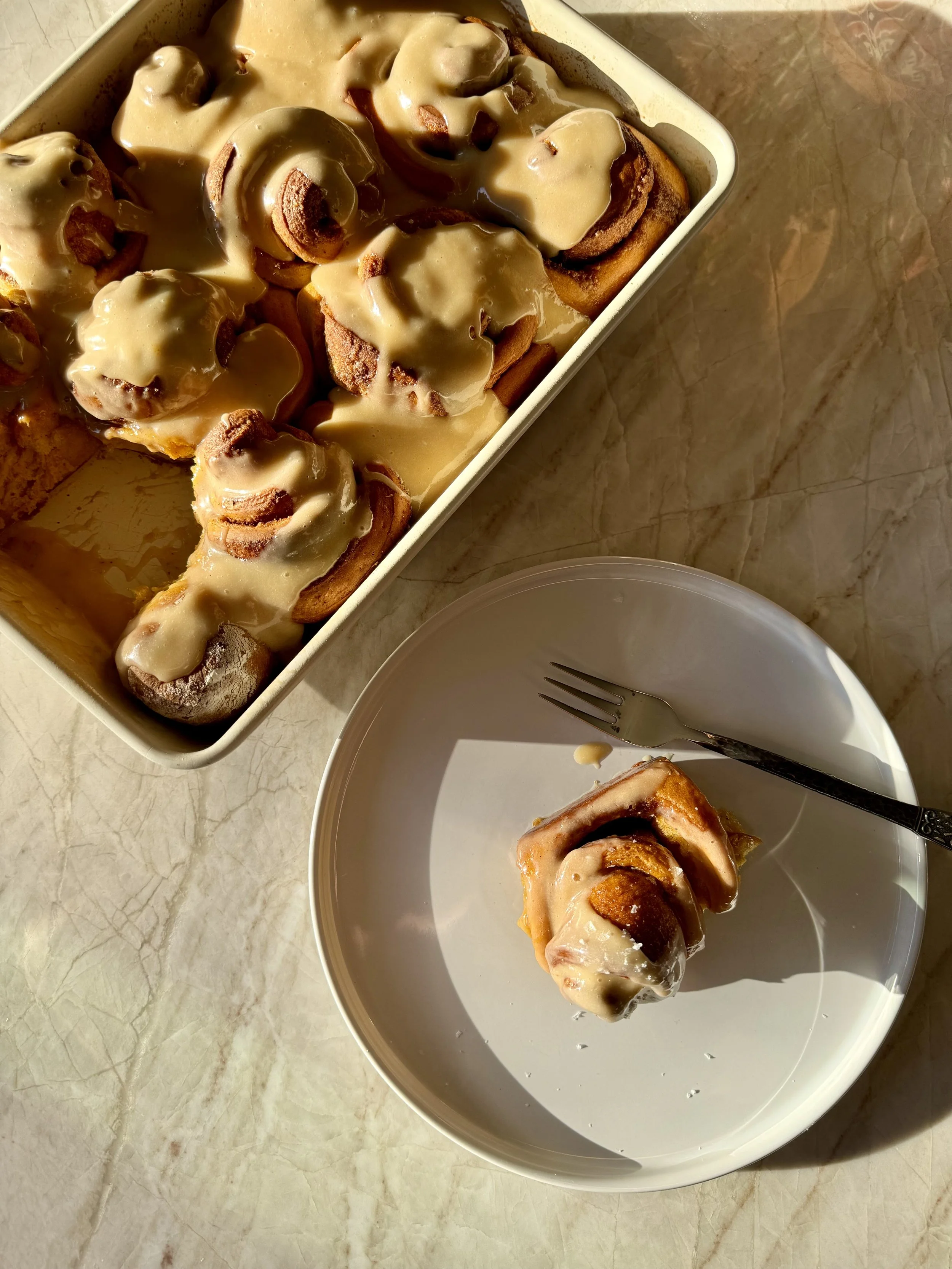 Pumpkin Chai Cinnamon Rolls