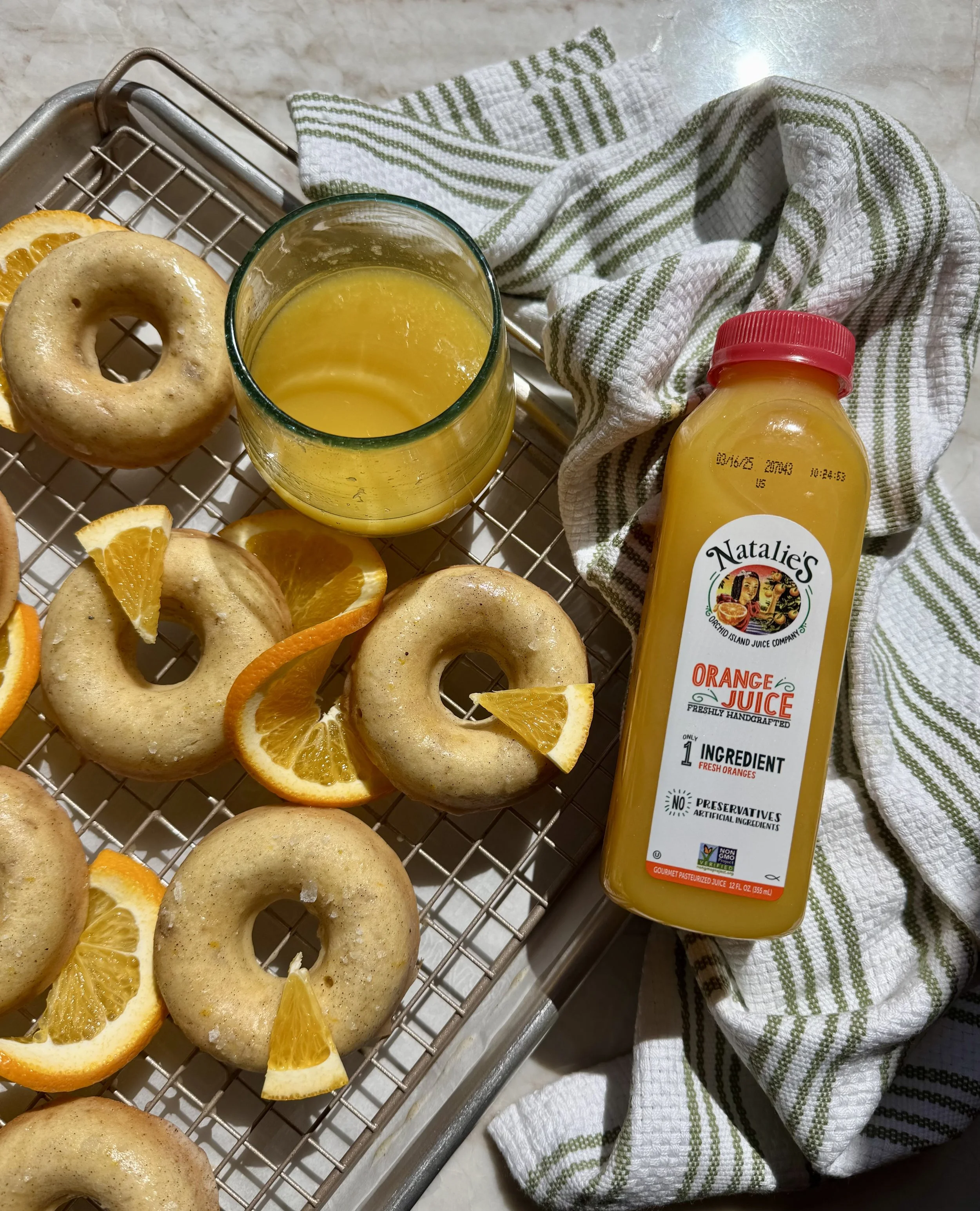 Orange Cake Donuts