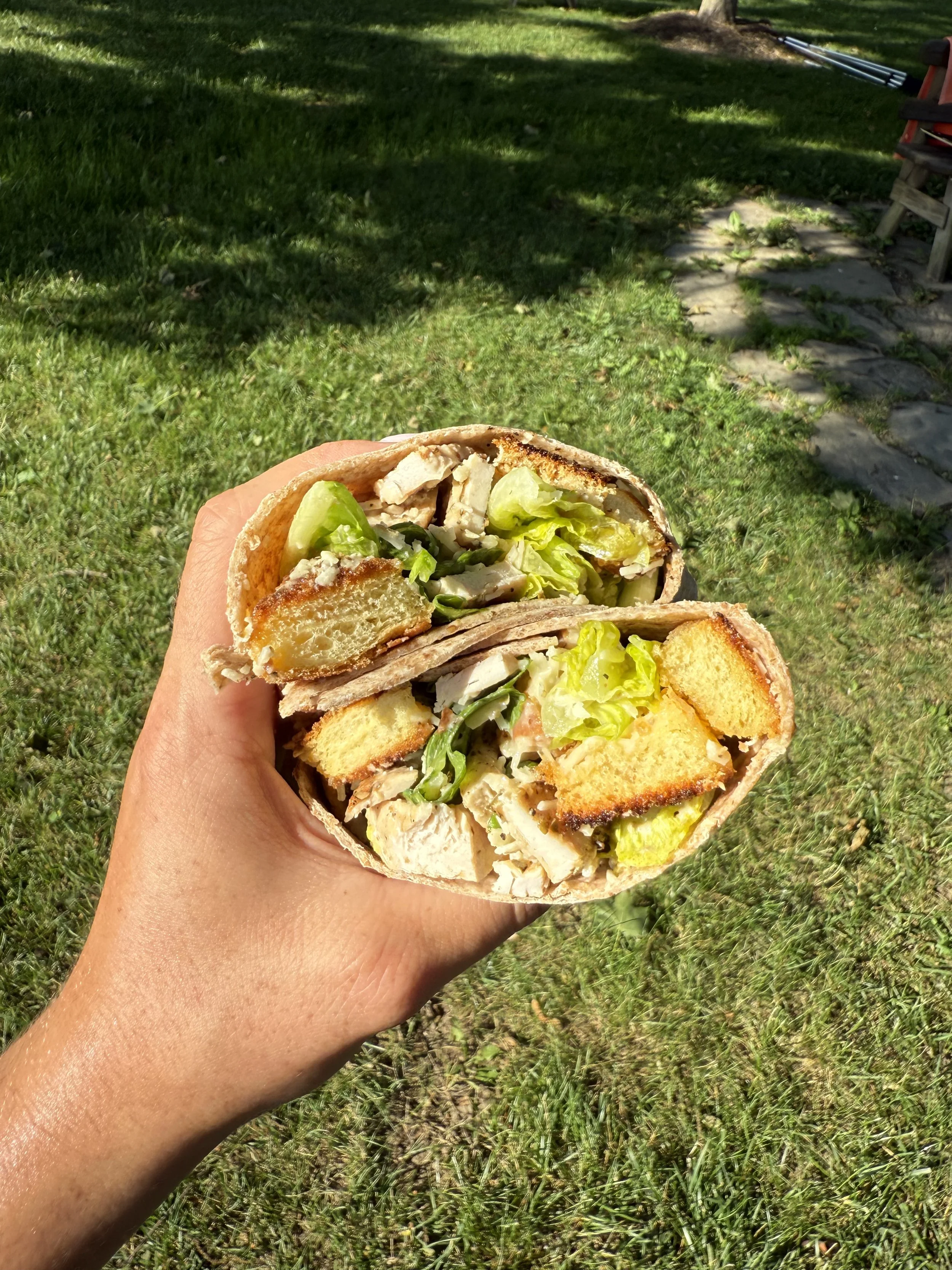 Grilled Chicken Caesar Salad Wrap