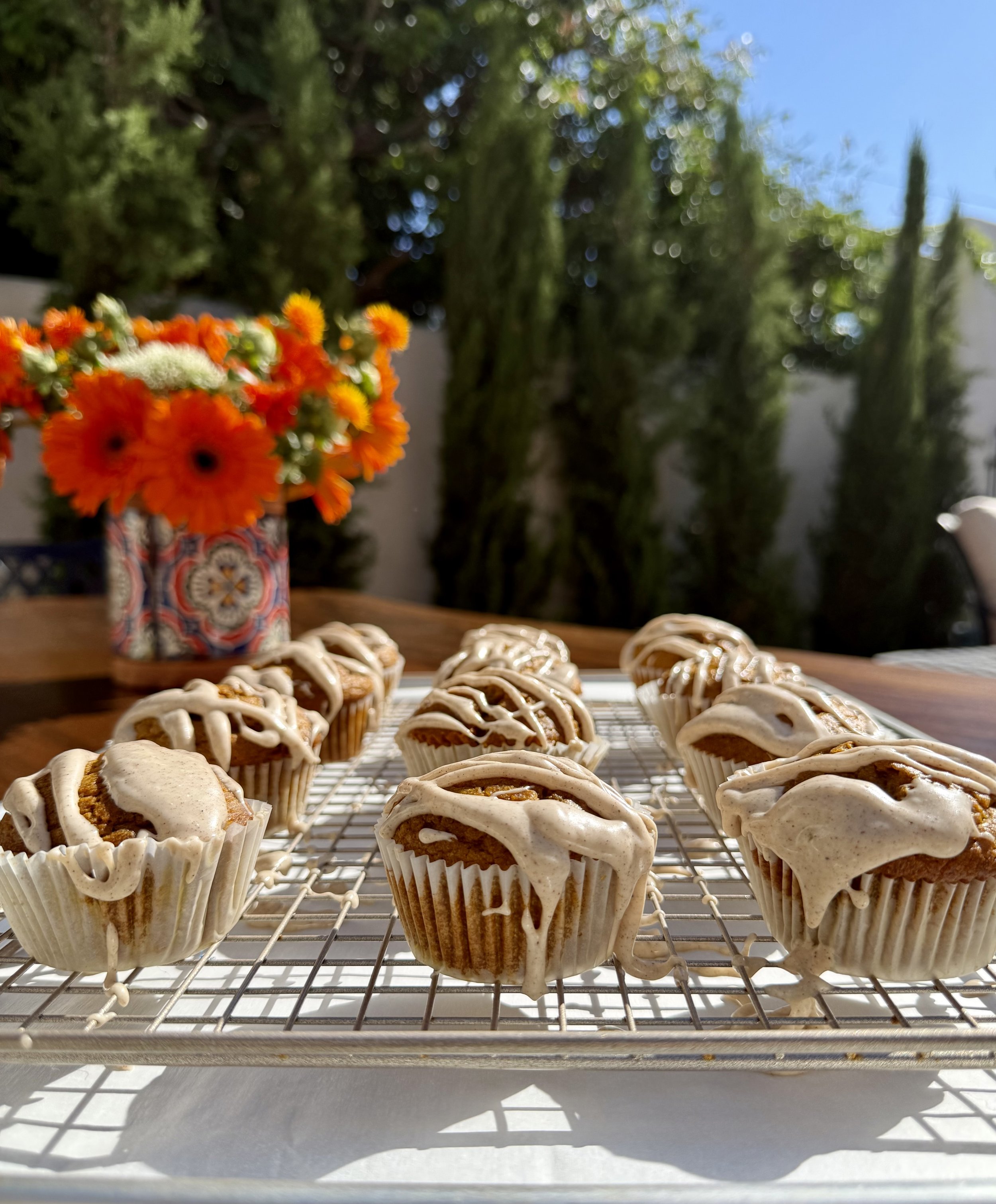 Pumpkin Chai Vanilla Bean Muffins