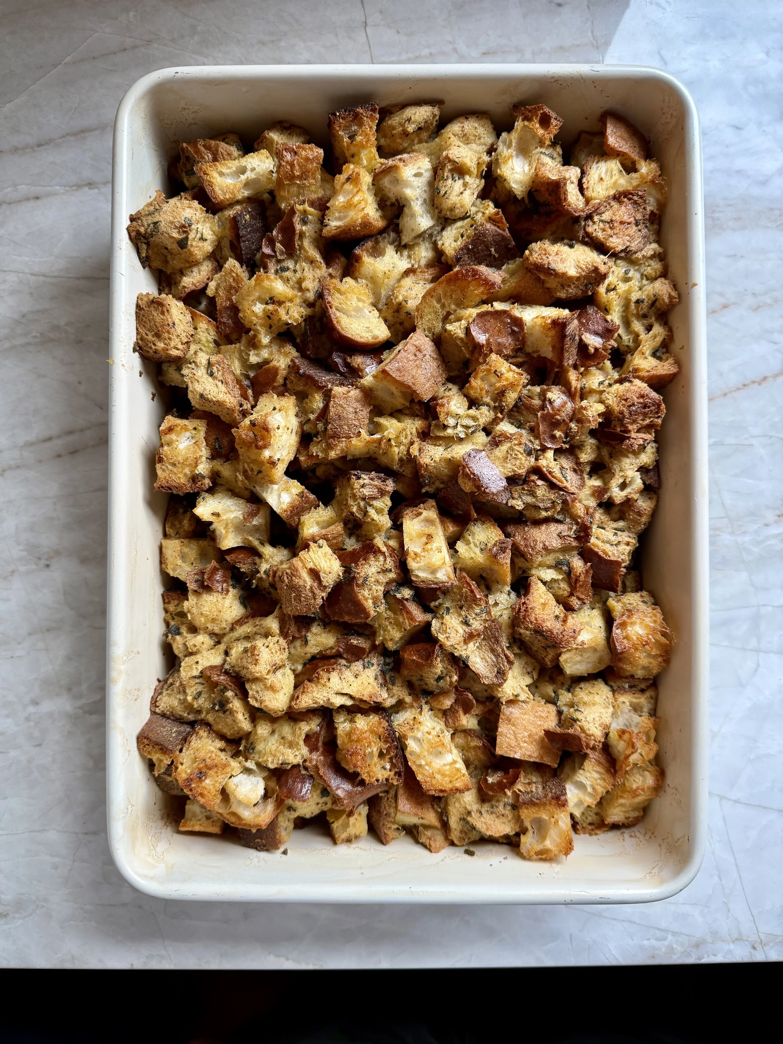 Rustic Brown Butter Herb Stuffing