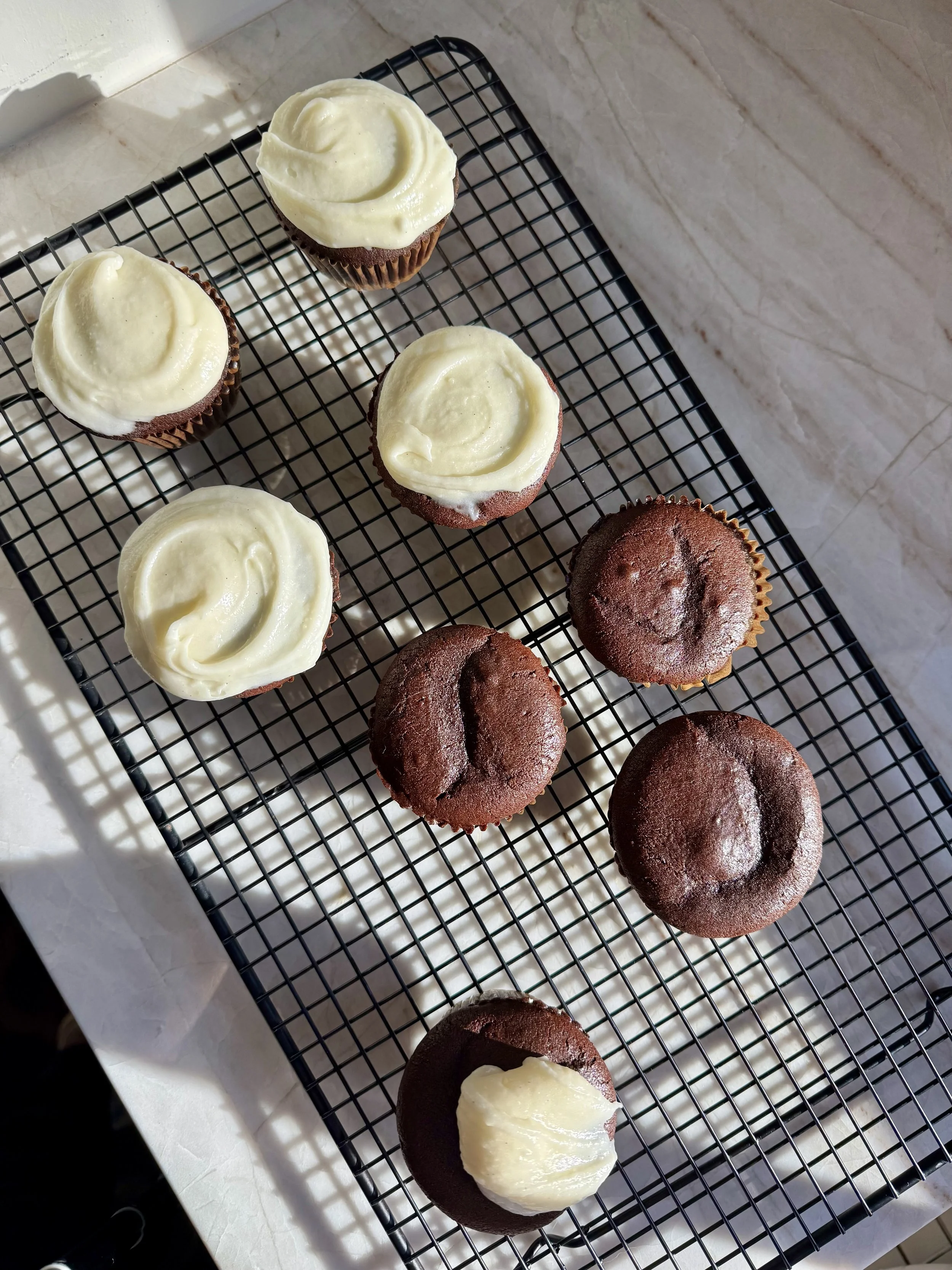 small batch red velvet cupcakes