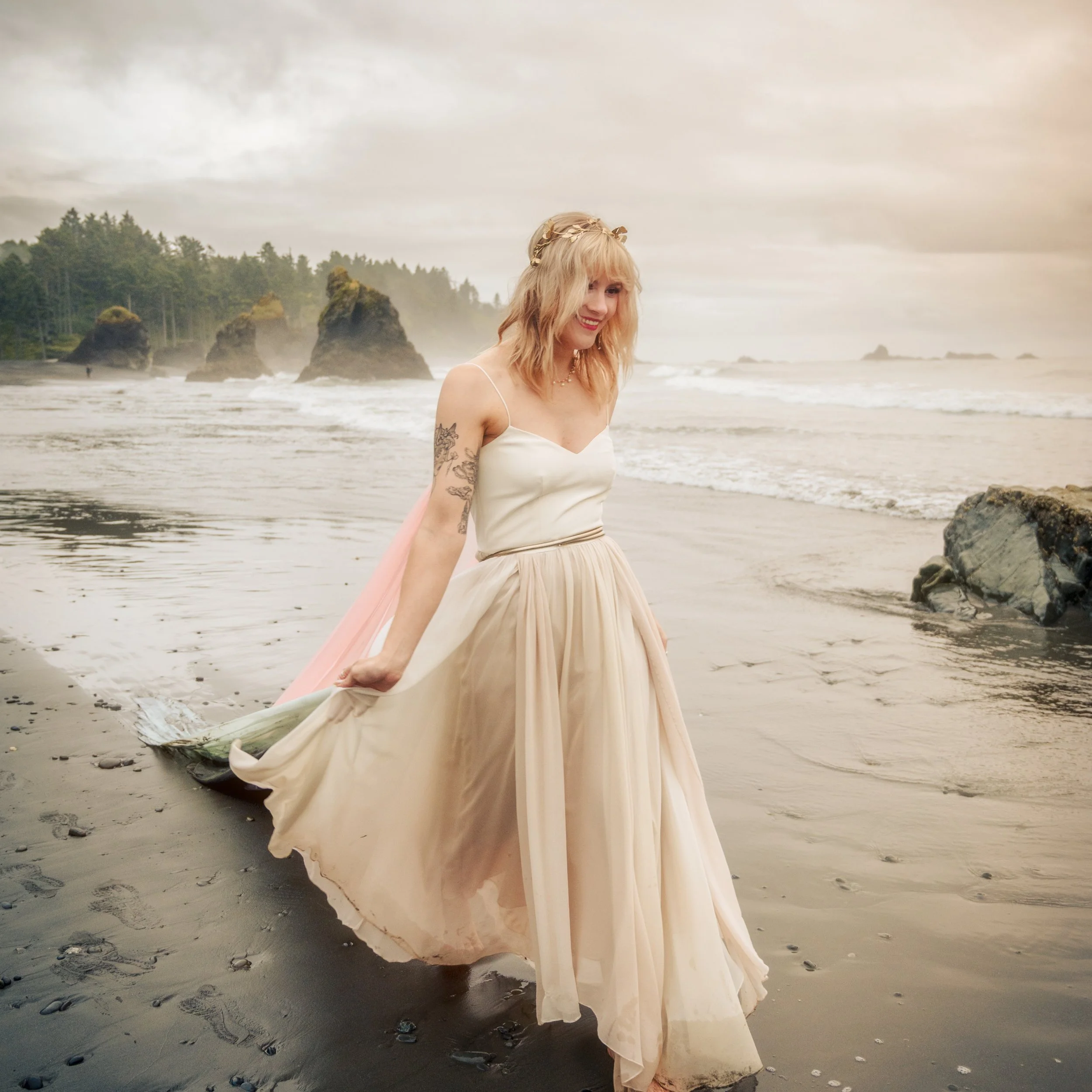 Your wedding dress was made for a little adventure.

Take it to the coast. Let the wind catch the train. Walk barefoot through the surf. Get a little messy.

I'll take care of the photographs. ✨

#PNWElopementPhotographer #WashingtonElopementPhotogra