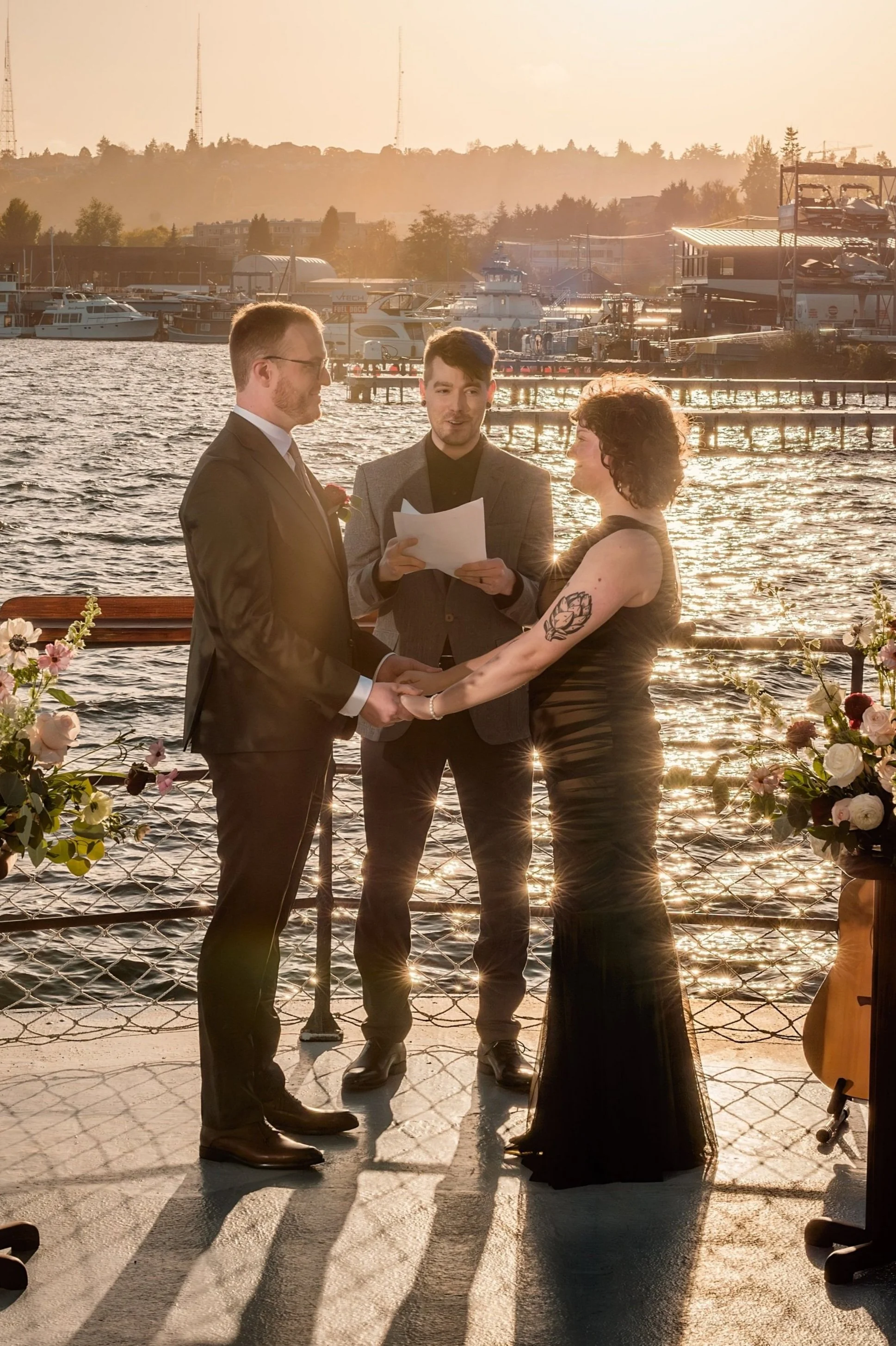 Seattle Wedding Photography MV Skansonia - Sunset Ceremony.jpg