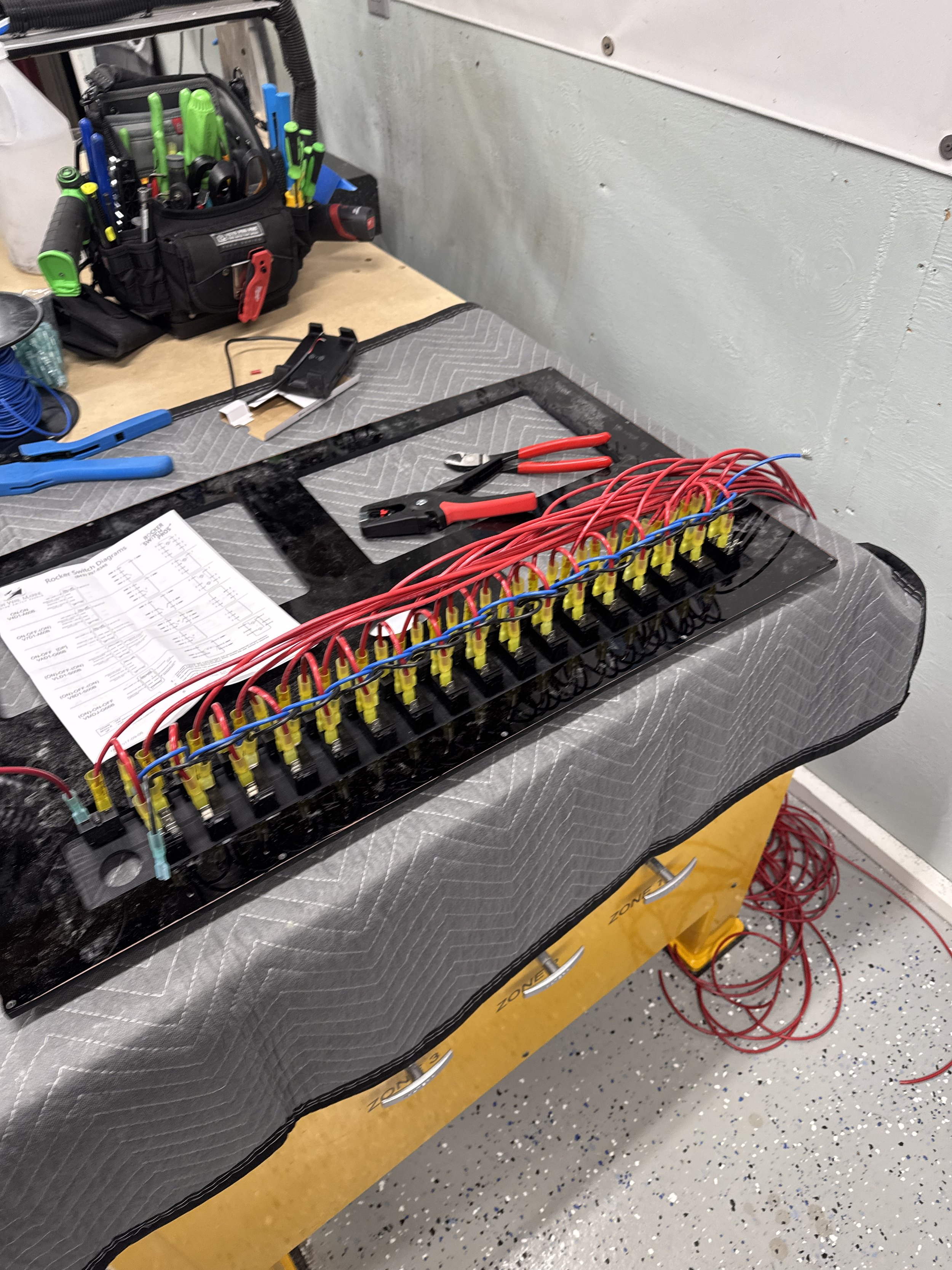 custom cnc switch panel wiring