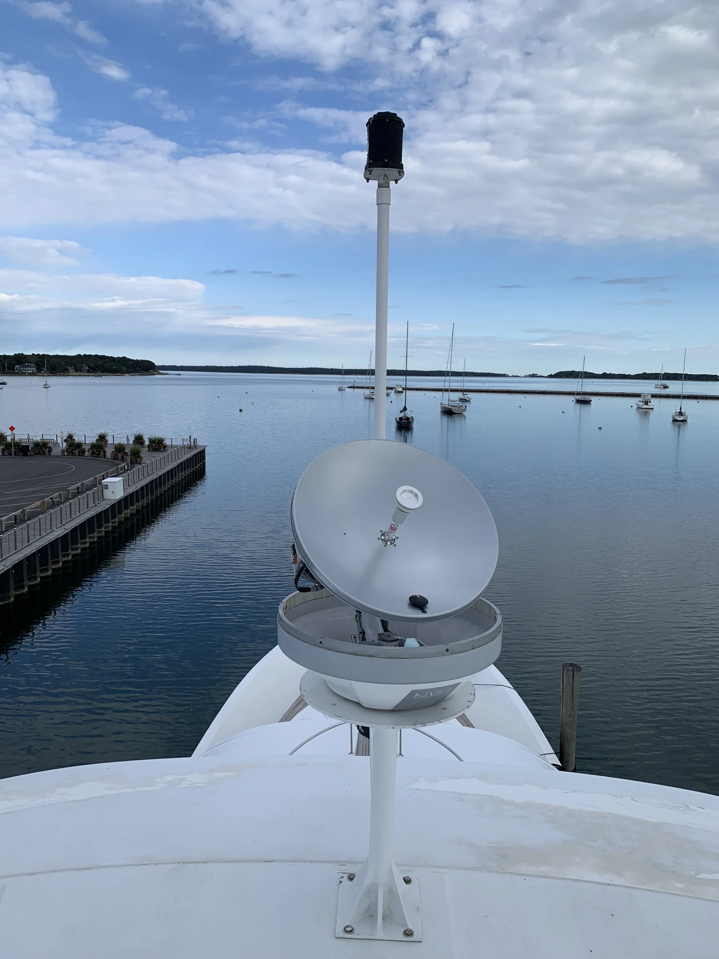 Vsat service on a westport yacht