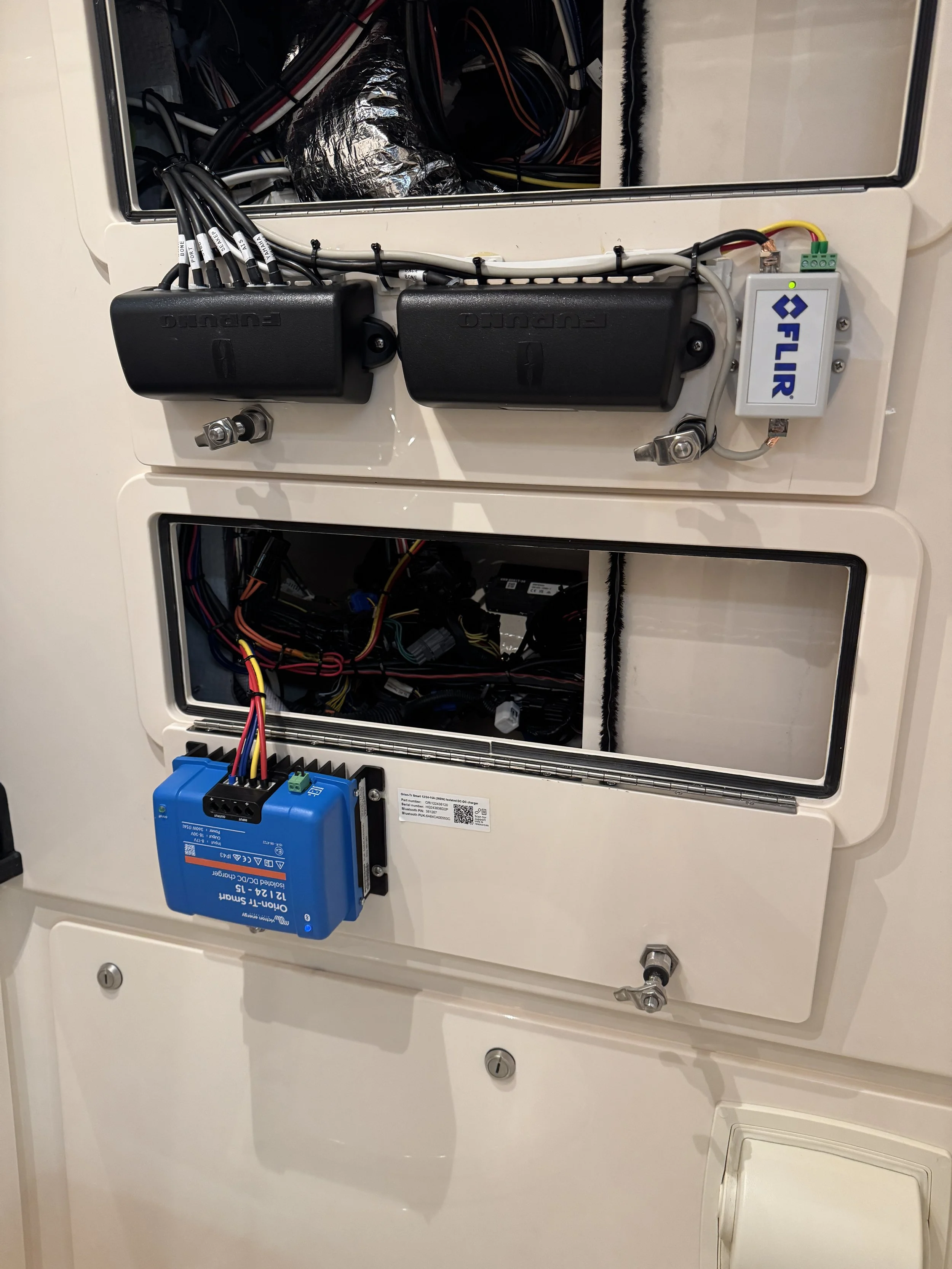 Nmea 2000 network with Furuno boxes and a victron voltage converter on a grady white 386 canyon