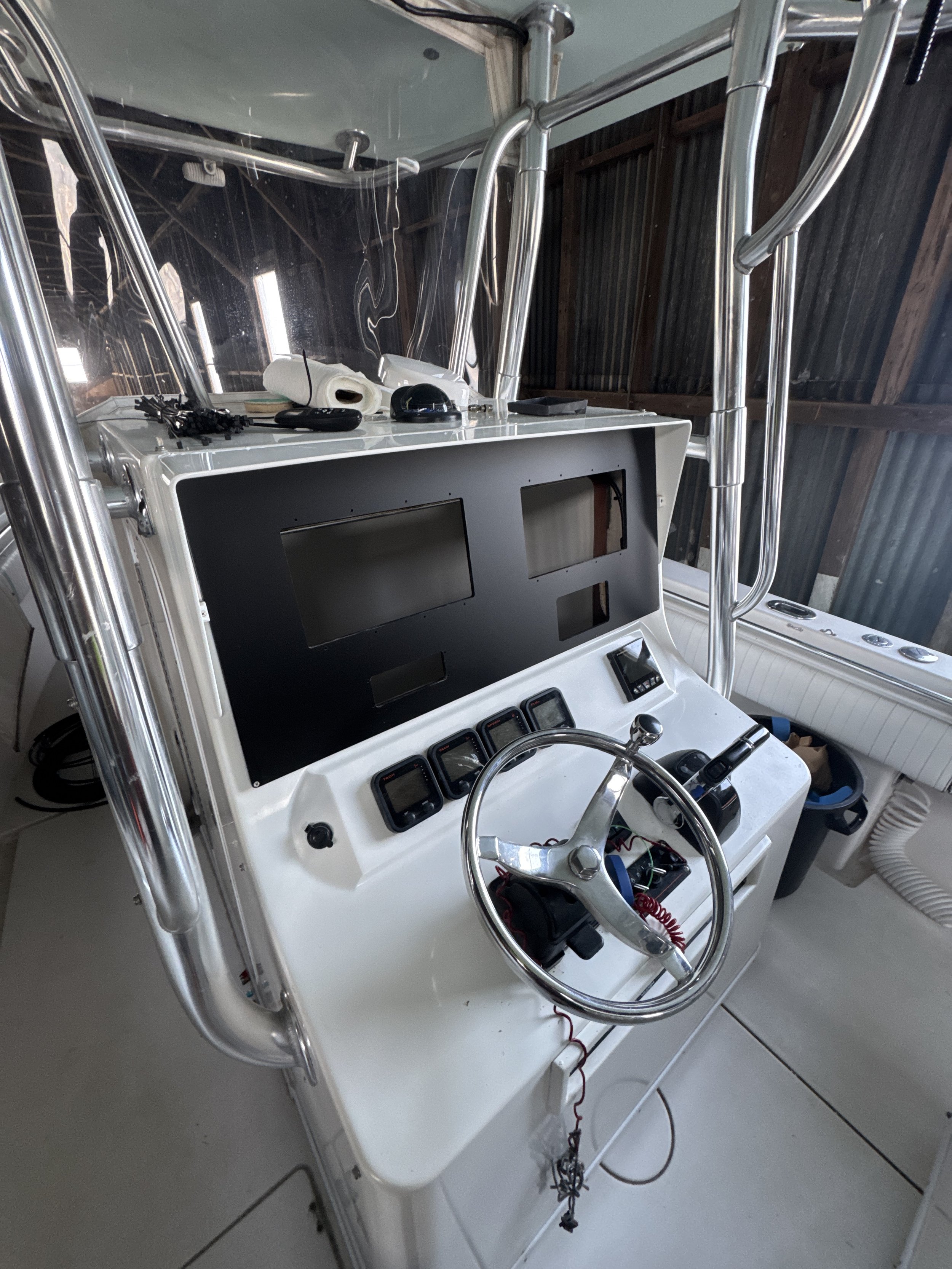 Furuno install on a 32 contender