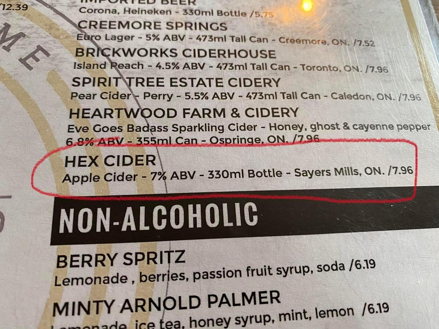 Thirsty? You can find Hex 1847 Cider at the Busholme in Erin and other pubs across Halton. Check our website for pubs that carry Hex