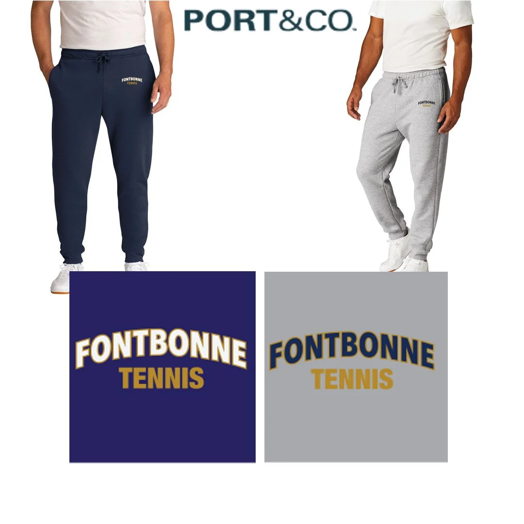Fontbonne Academy Tennis Port & Co™ Core Fleece Jogger, Adult Unisex/Men’s Fit, #PC78J