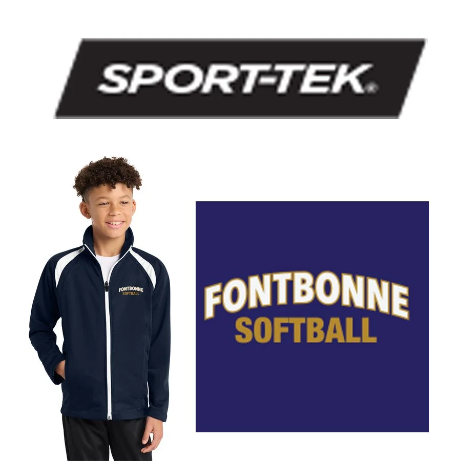 Fontbonne Academy Softball Sport-Tek® Youth Tricot Track Jacket, Youth Fit, #YST90