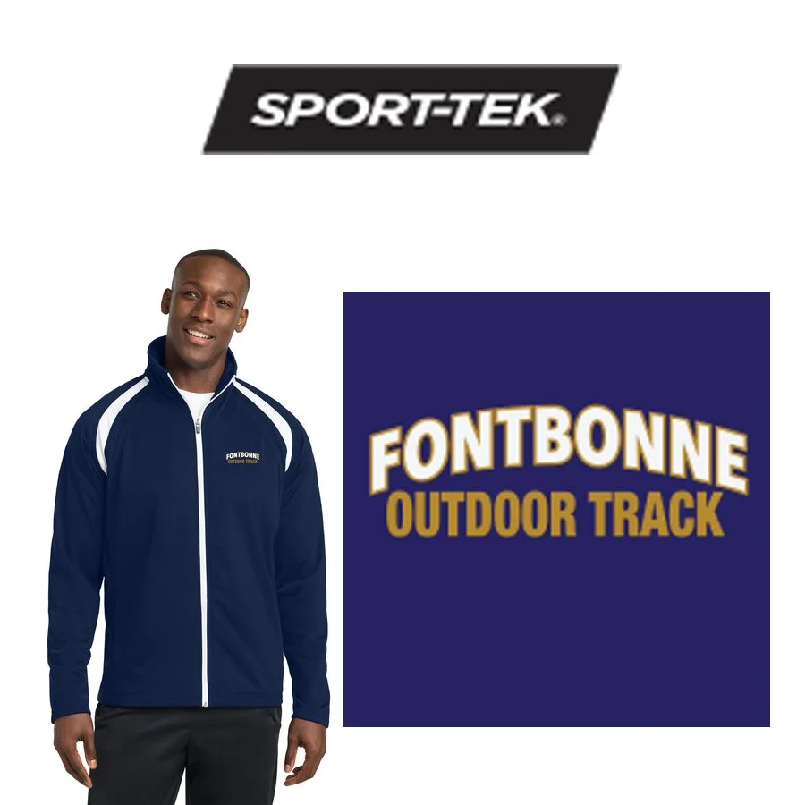 Fontbonne Academy Outdoor Track Sport-Tek® Tricot Track Jacket, Adult Unisex/Mens Fit, #JST90