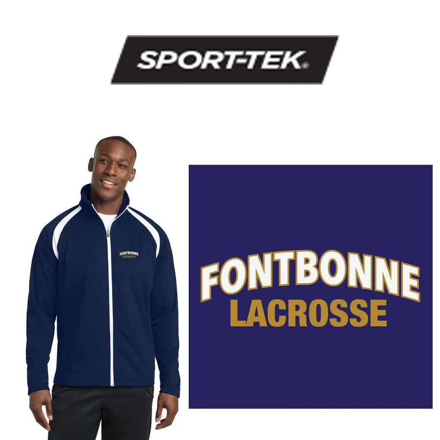Fontbonne Academy Lacrosse Sport-Tek® Tricot Track Jacket, Adult Unisex/Mens Fit, #JST90