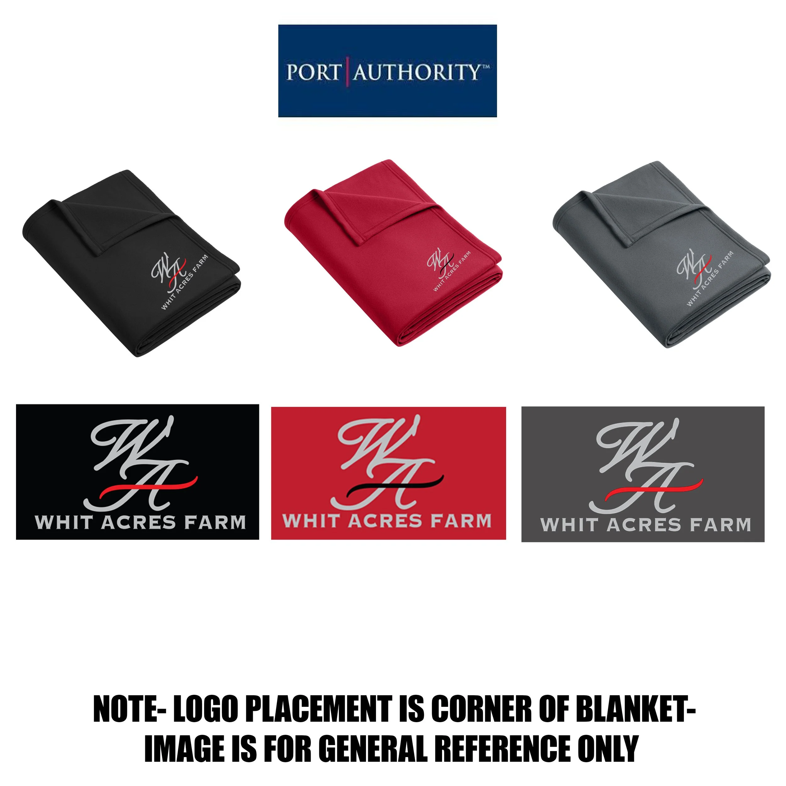 Whit Acres Farm Port Authority® Core Fleece Blanket, #BP60