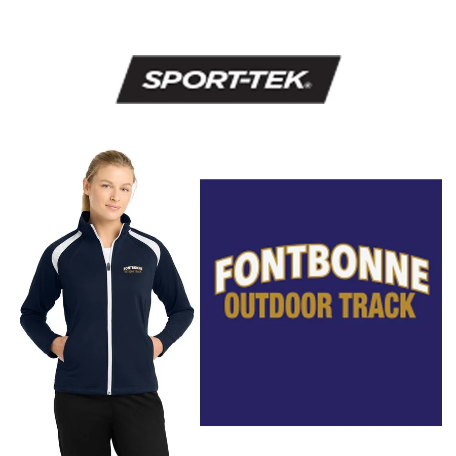 Fontbonne Academy Outdoor Track Sport-Tek® Women's Tricot Track Jacket, Ladies Fit, #LST90