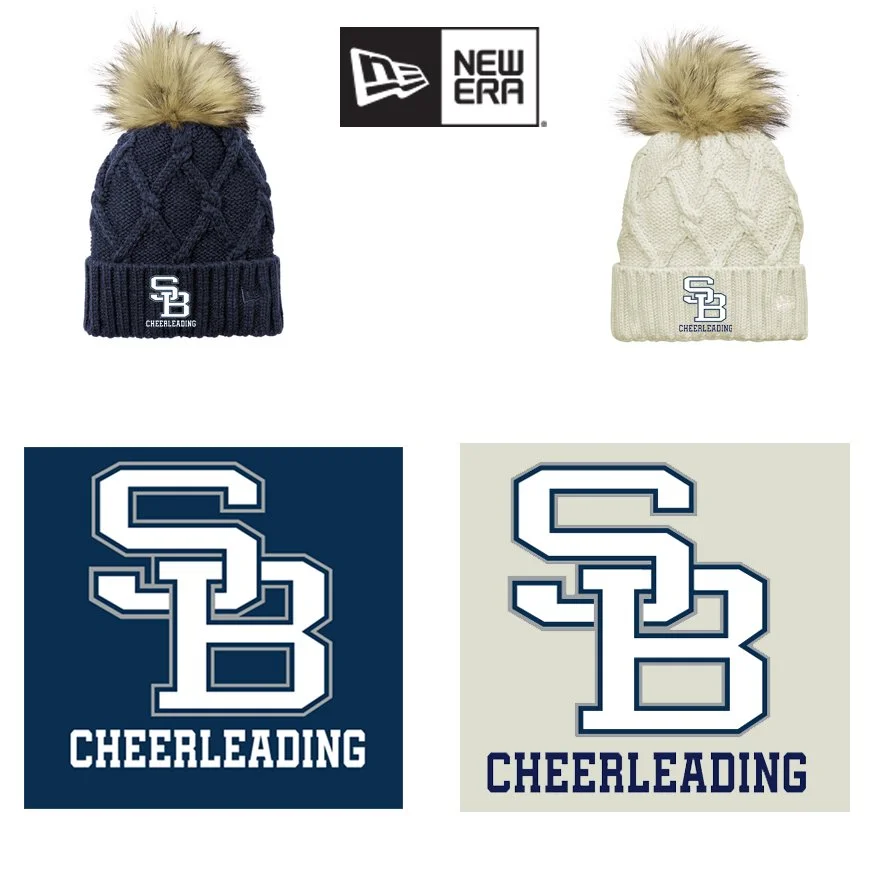 Somerset Berkley Regional High School Cheer New Era ® Faux Fur Pom Beanie #NE911