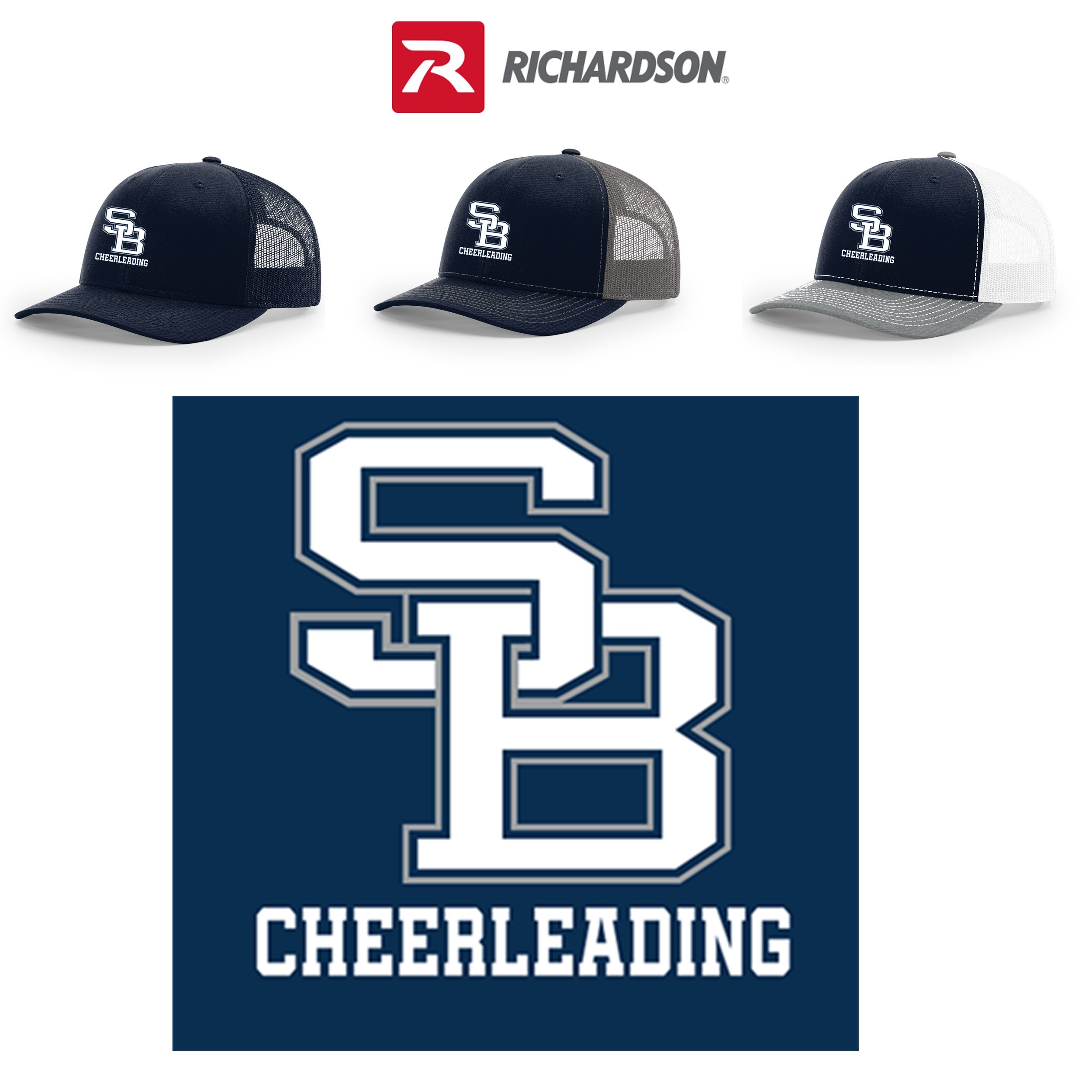 Somerset Berkley Regional High School Cheer Richardson Sportswear Trucker Cap #112