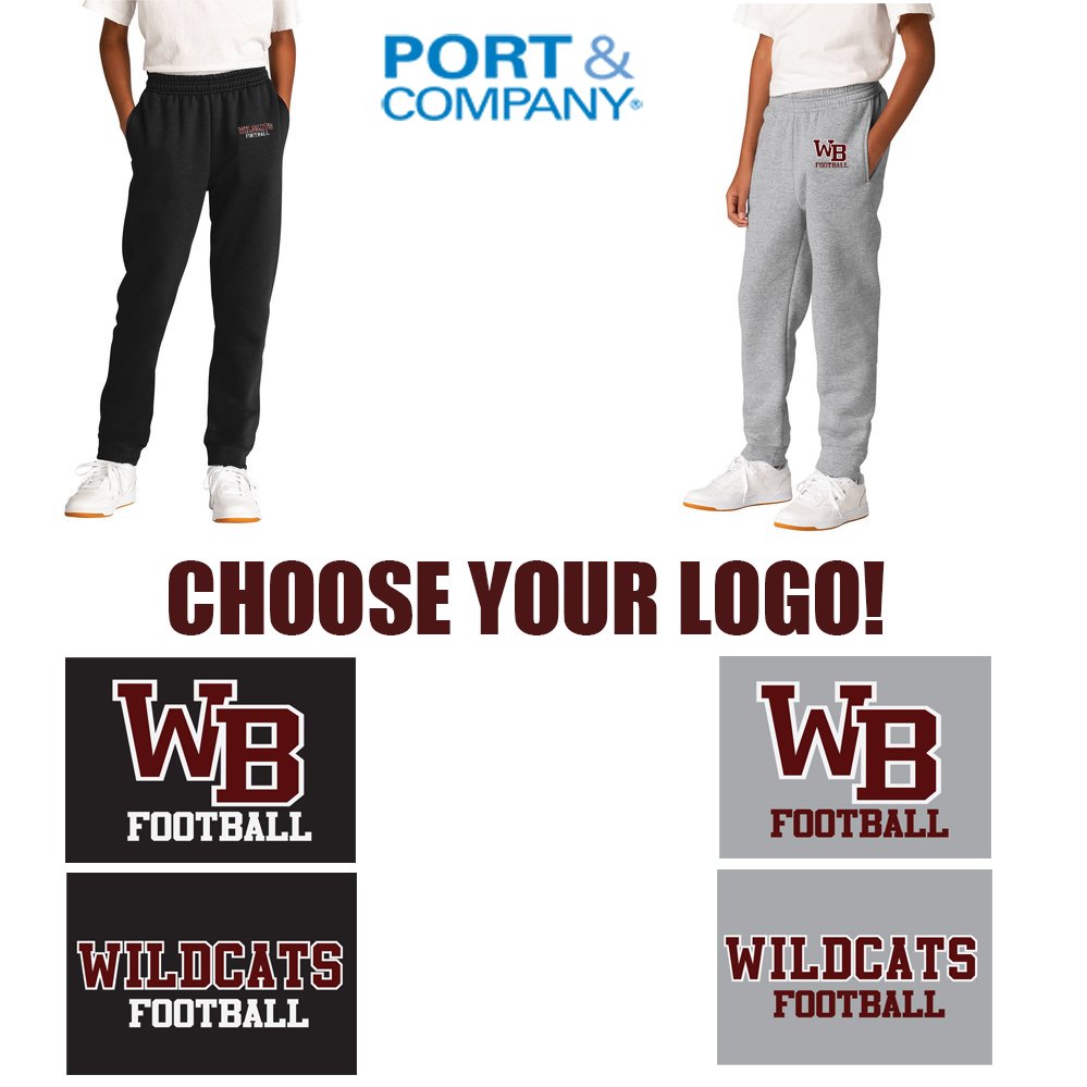 West Bridgewater Gridiron Club Port & Company ® Youth Core Fleece Jogger #PC78YJ