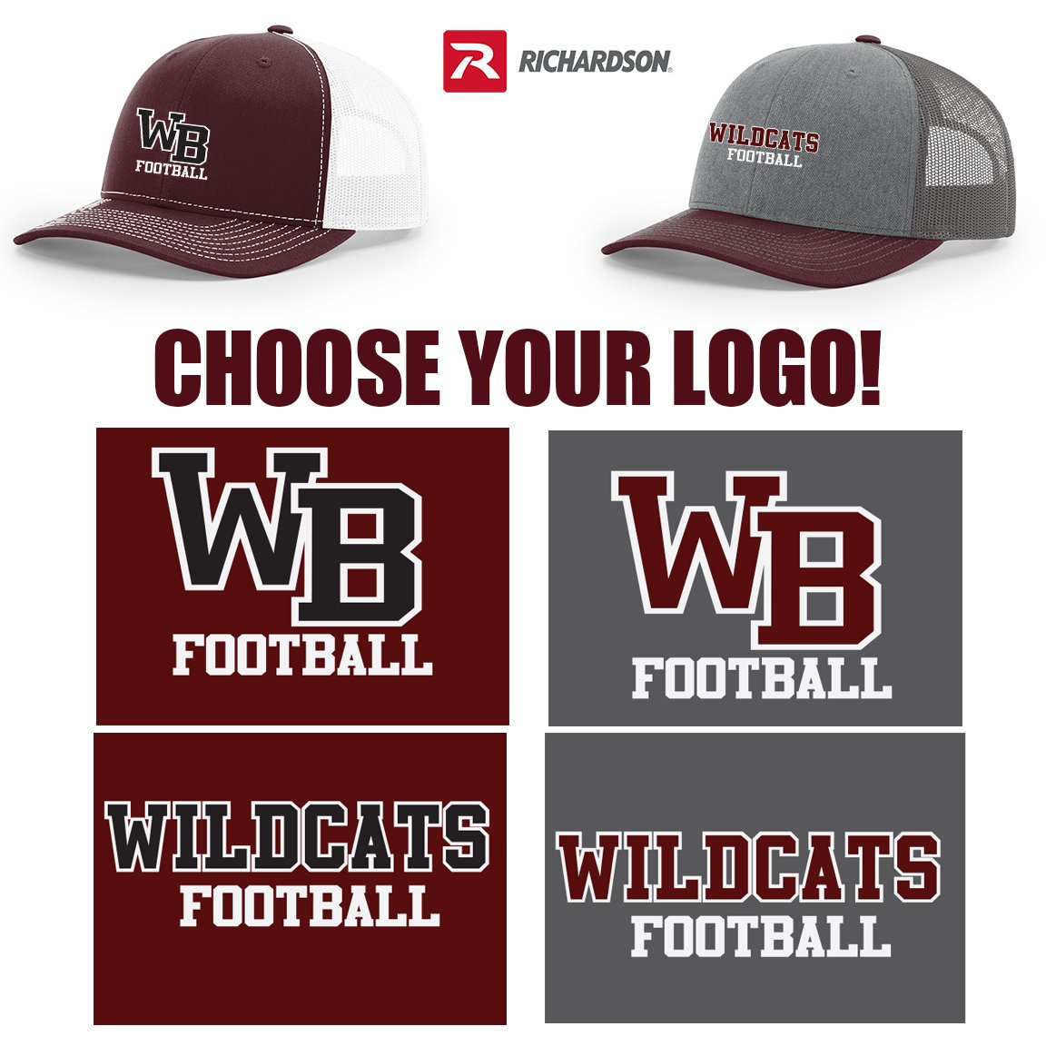 West Bridgewater Gridiron Club Richardson 112 Trucker Cap #112
