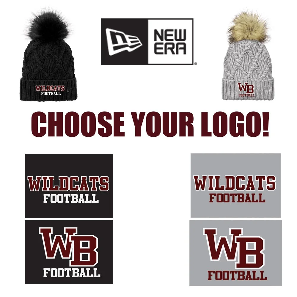 West Bridgewater Gridiron Club New Era ® Faux Fur Pom Beanie #NE911