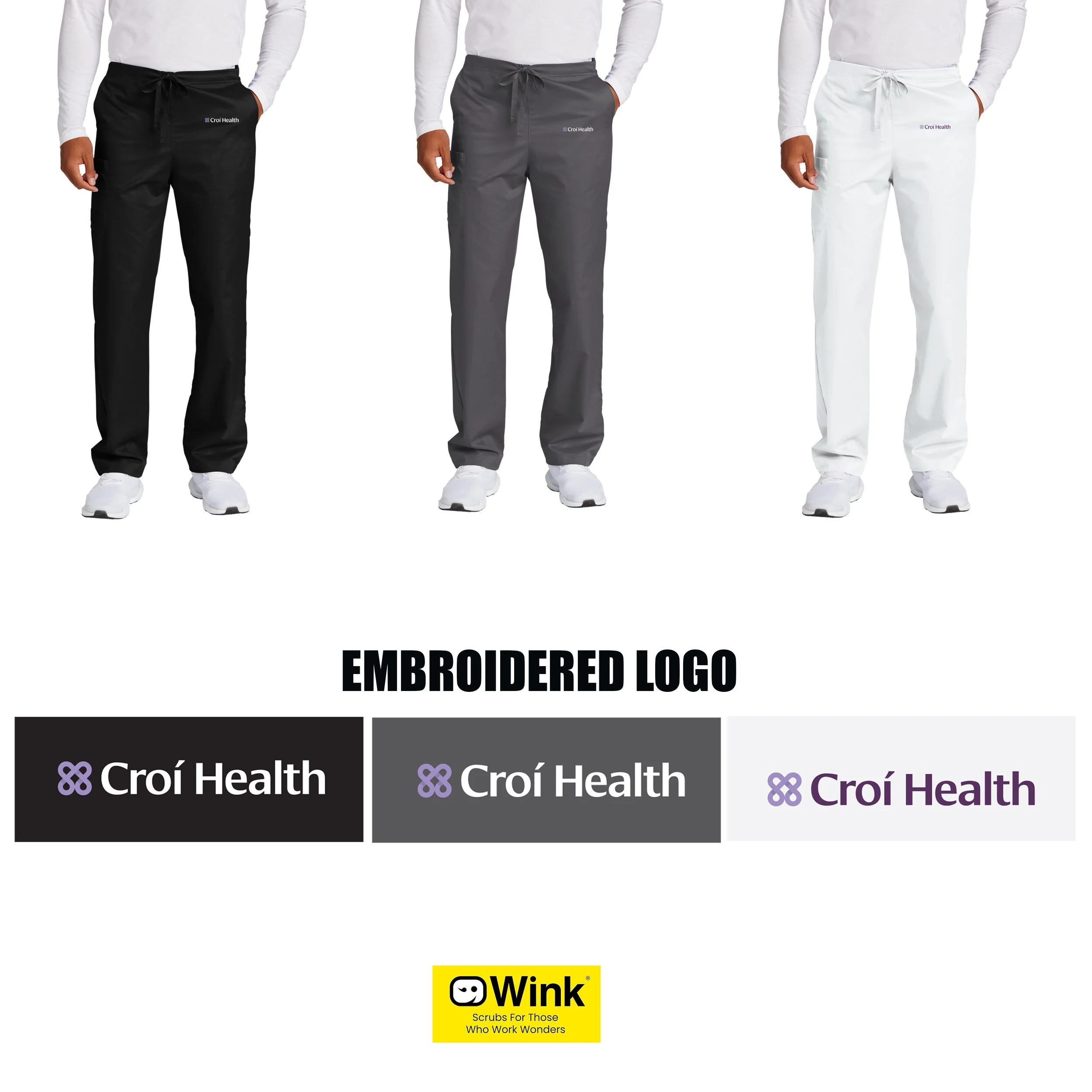 Croí Health Wink® Unisex Tall WorkFlex Cargo Pant, Adult Unisex TALL Fit, #WW3150T