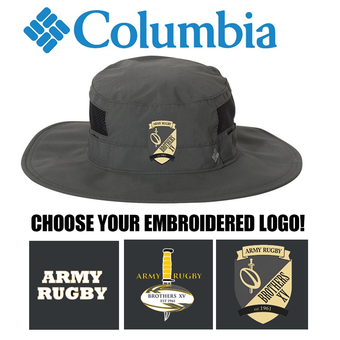 Old Gray Army Rugby Swag Columbia Bora Bora™ Booney Hat, #212477