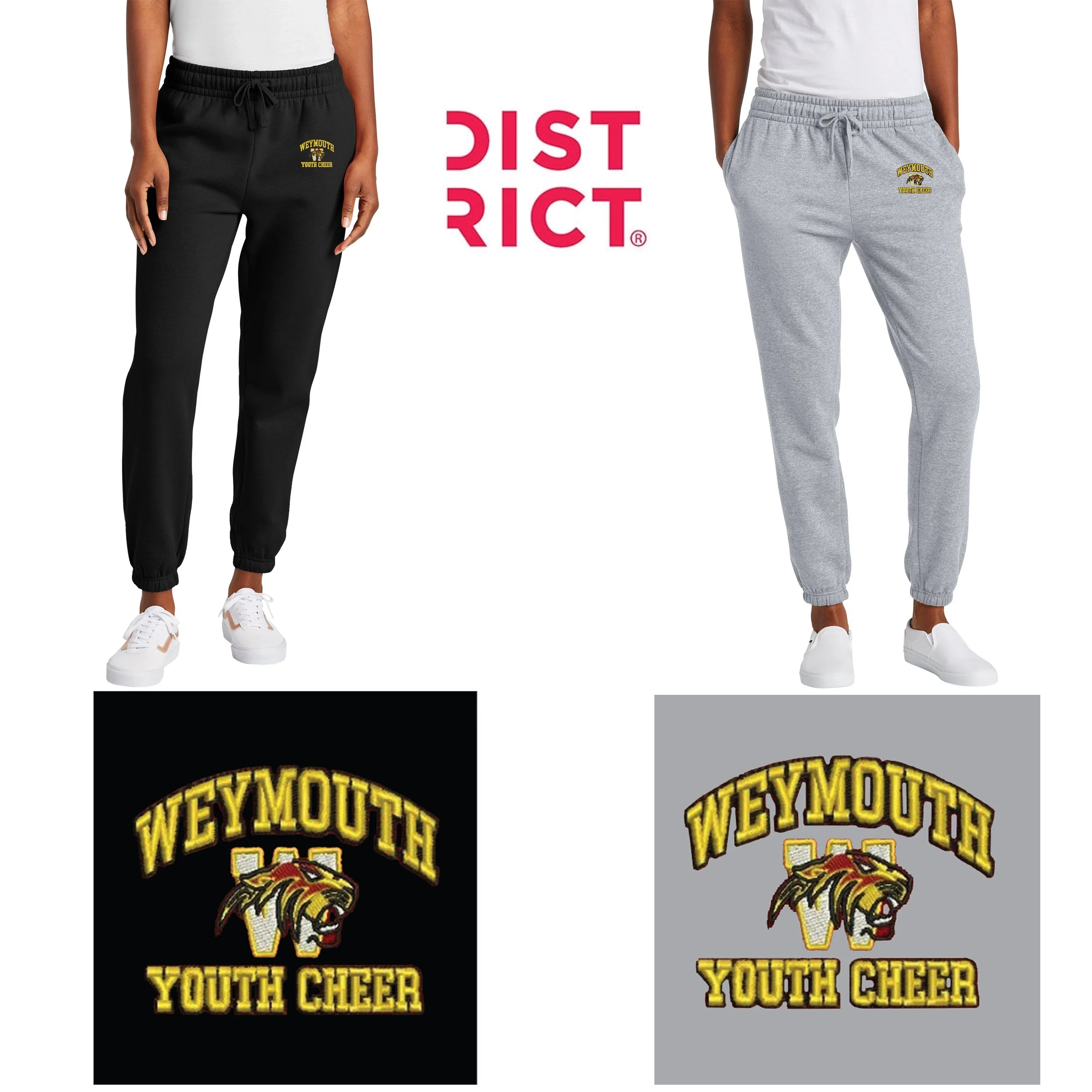 Weymouth Youth Cheer District® Women’s V.I.T.™ Fleece Sweatpant, Women’s Fit, #DT6110