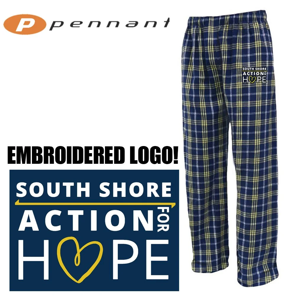 South Shore Action For Hope Pennant YFLNP youth flannel pant, Youth Unisex Fit, #YFLNP