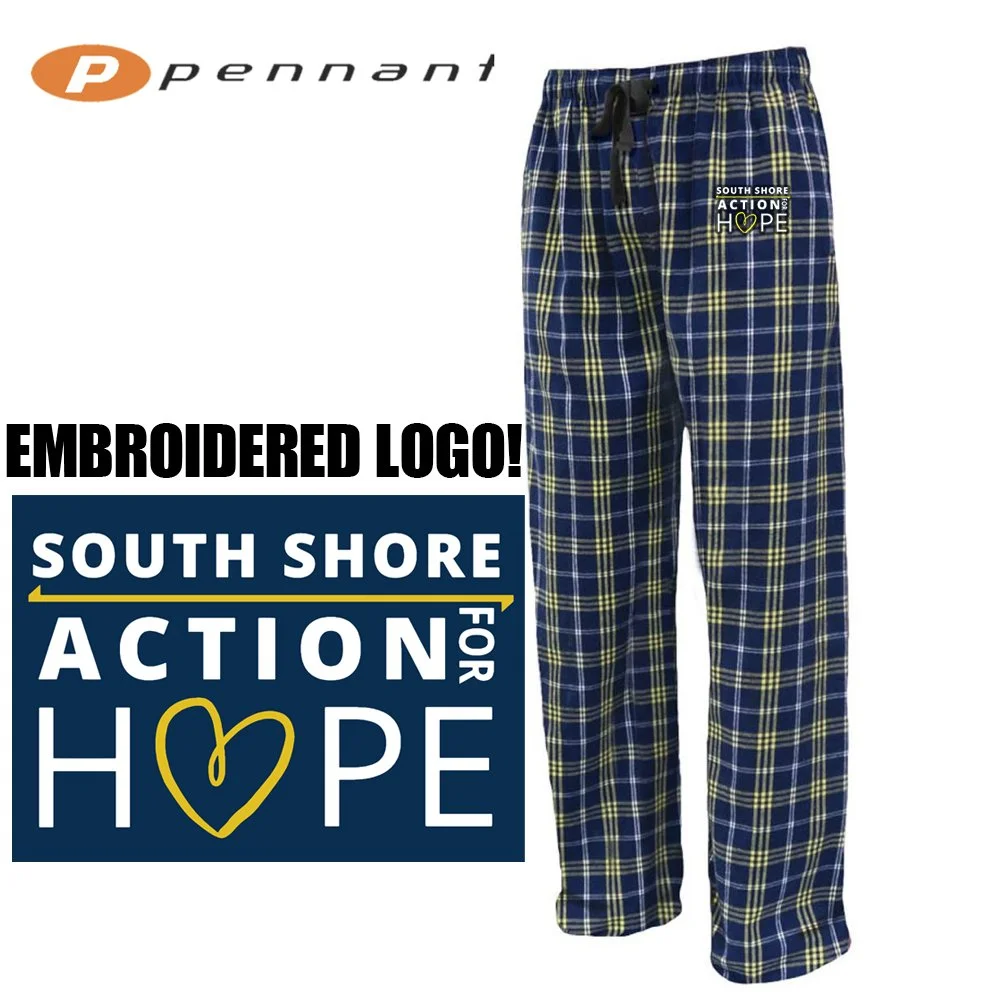 South Shore Action For Hope Pennant FLNP flannel Pant, Adult Unisex Fit, #FLNP