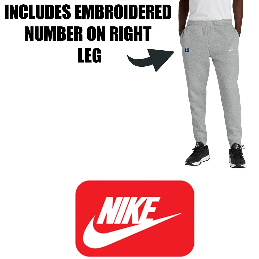 Fontbonne Academy Varsity Basketball Nike Club Fleece Jogger, Adult Unisex/Men’s Fit, #NKHM8045