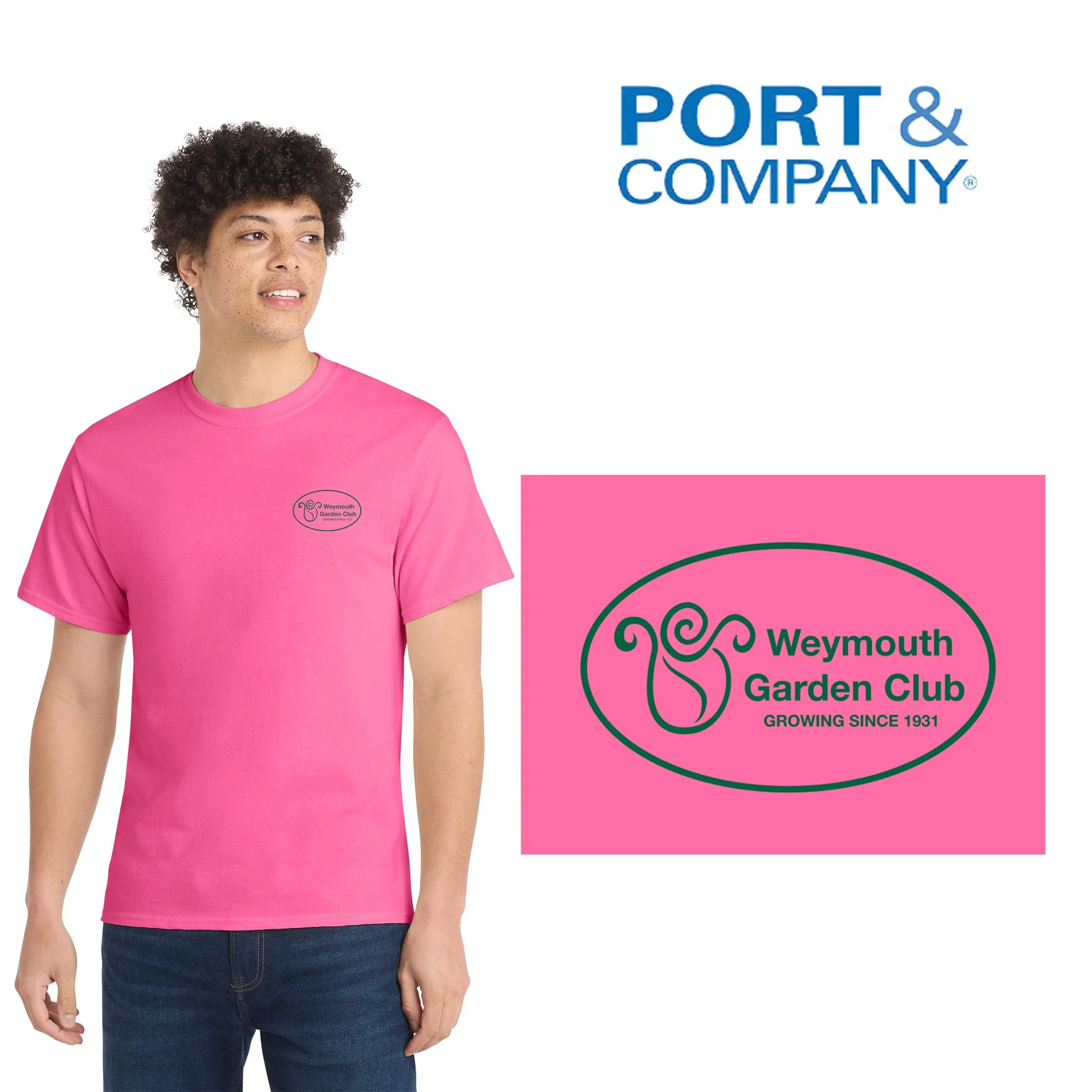 Weymouth Garden Club Port & Co. Core Cotton T, Adult Unisex Fit, #PC54