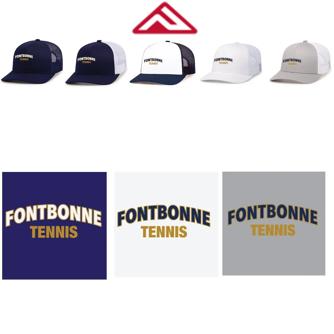 Fontbonne Academy Tennis Pacific Headwear Trucker Snapback Cap, #104C