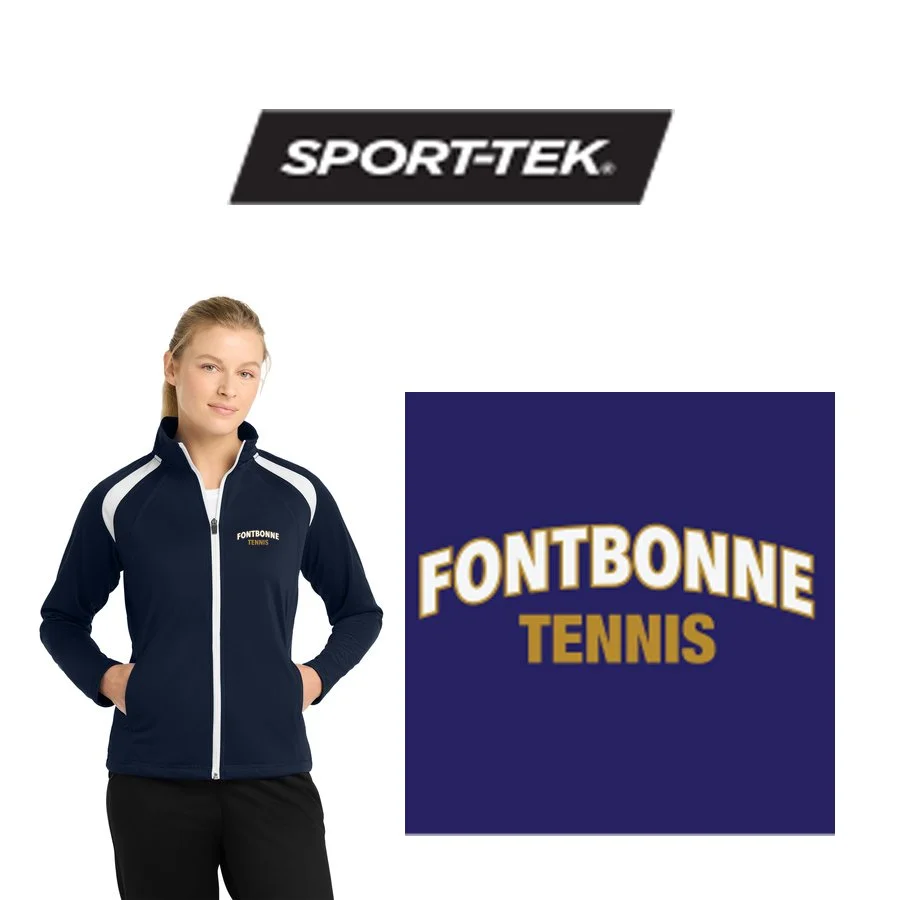 Fontbonne Academy Tennis Sport-Tek® Women's Tricot Track Jacket, Ladies Fit, #LST90