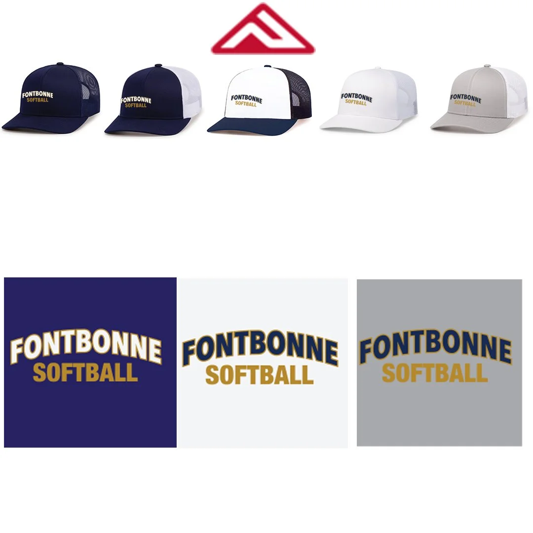 Fontbonne Academy Softball Pacific Headwear Trucker Snapback Cap, #104C