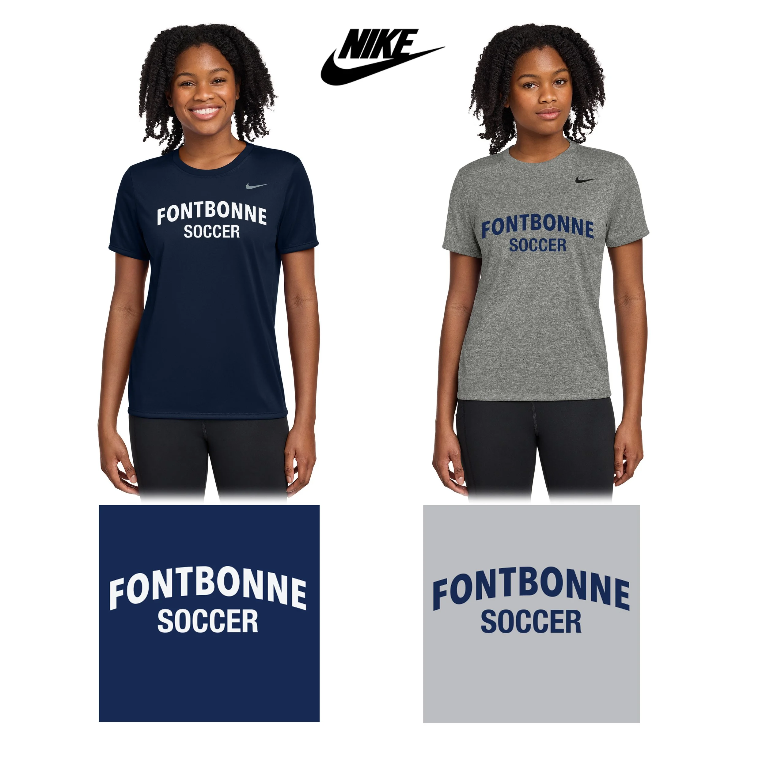 Fontbonne Academy Soccer Nike Women's Team rLegend Tee, Women’s Fit, #DV7312