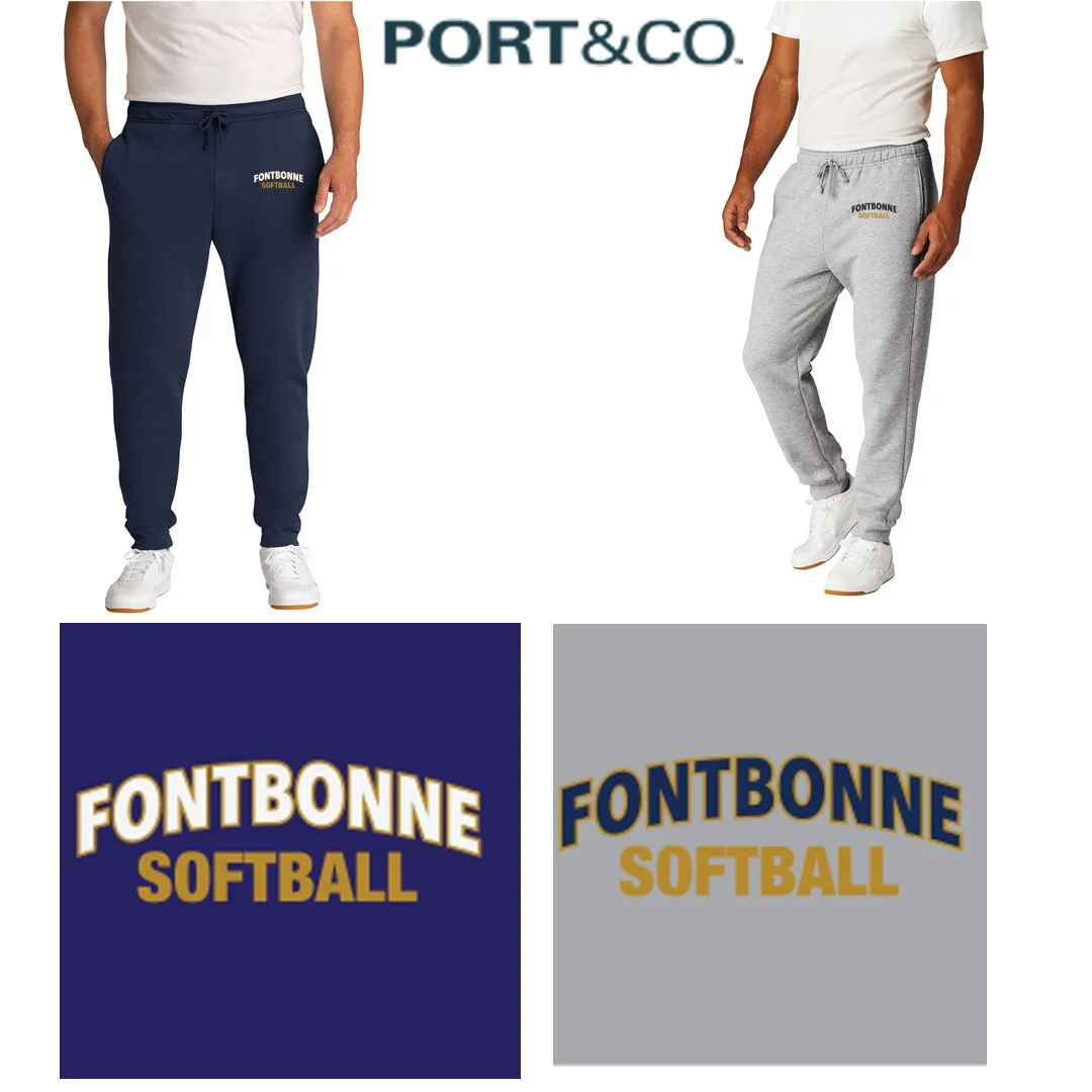 Fontbonne Academy Softball Port & Co™ Core Fleece Jogger, Adult Unisex/Men’s Fit, #PC78J