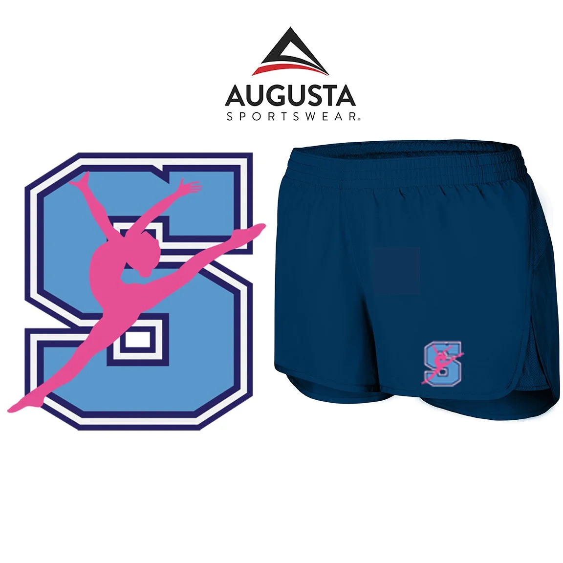 Hurley Middle School DANCE Augusta Sportswear Girls Wayfarer Shorts, Girls Fit, #2431