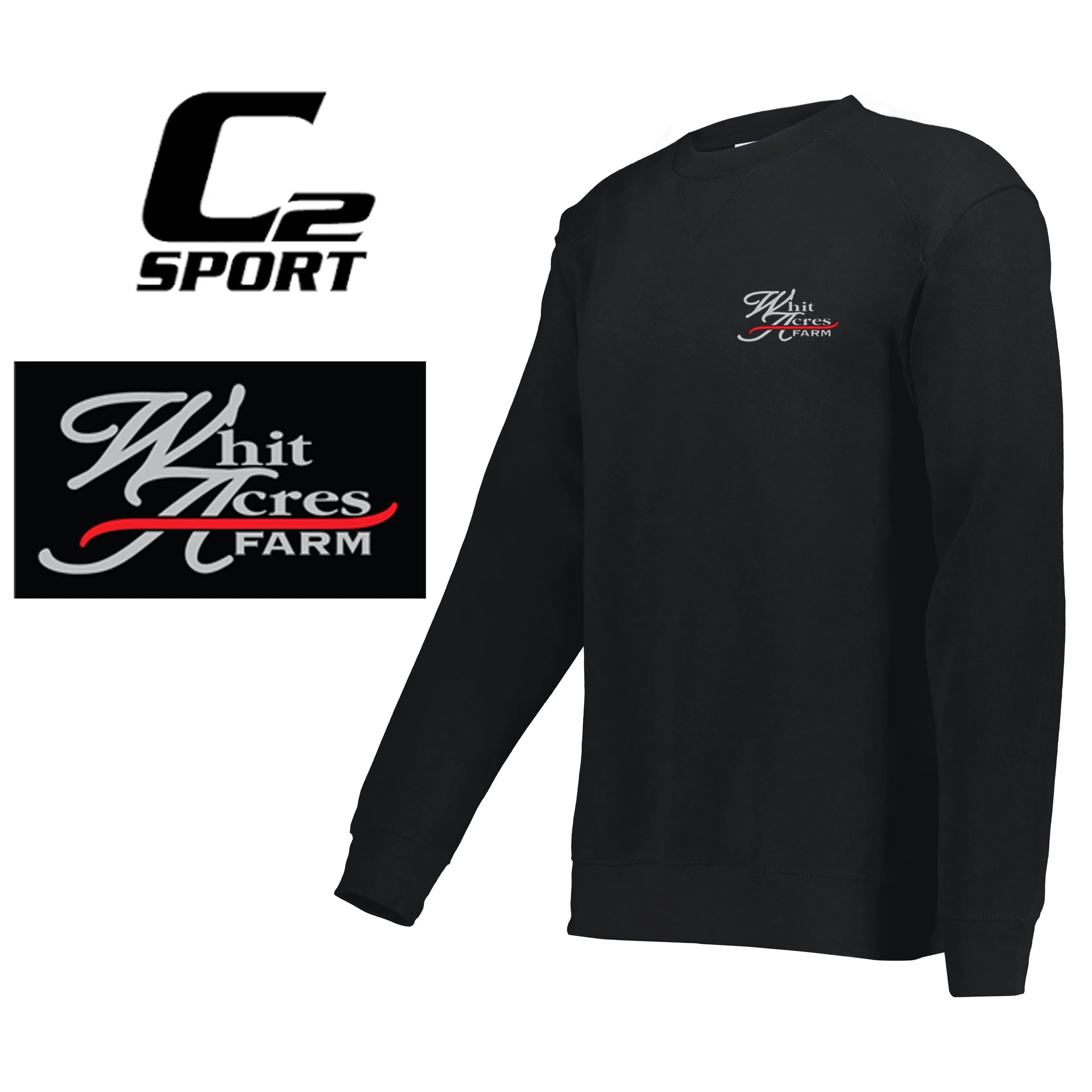 Whit Acres Farm C2 Brand Youth C2 Crew Sweatshirt, Youth Fit, #552100