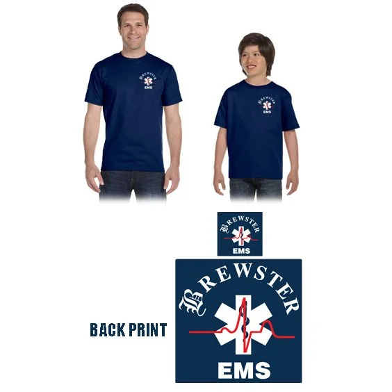 Brewster Ambulance NES Gildan DryBlend™ 5.6 oz., 50/50 T-Shirt G800-G800B (Adult/Youth)