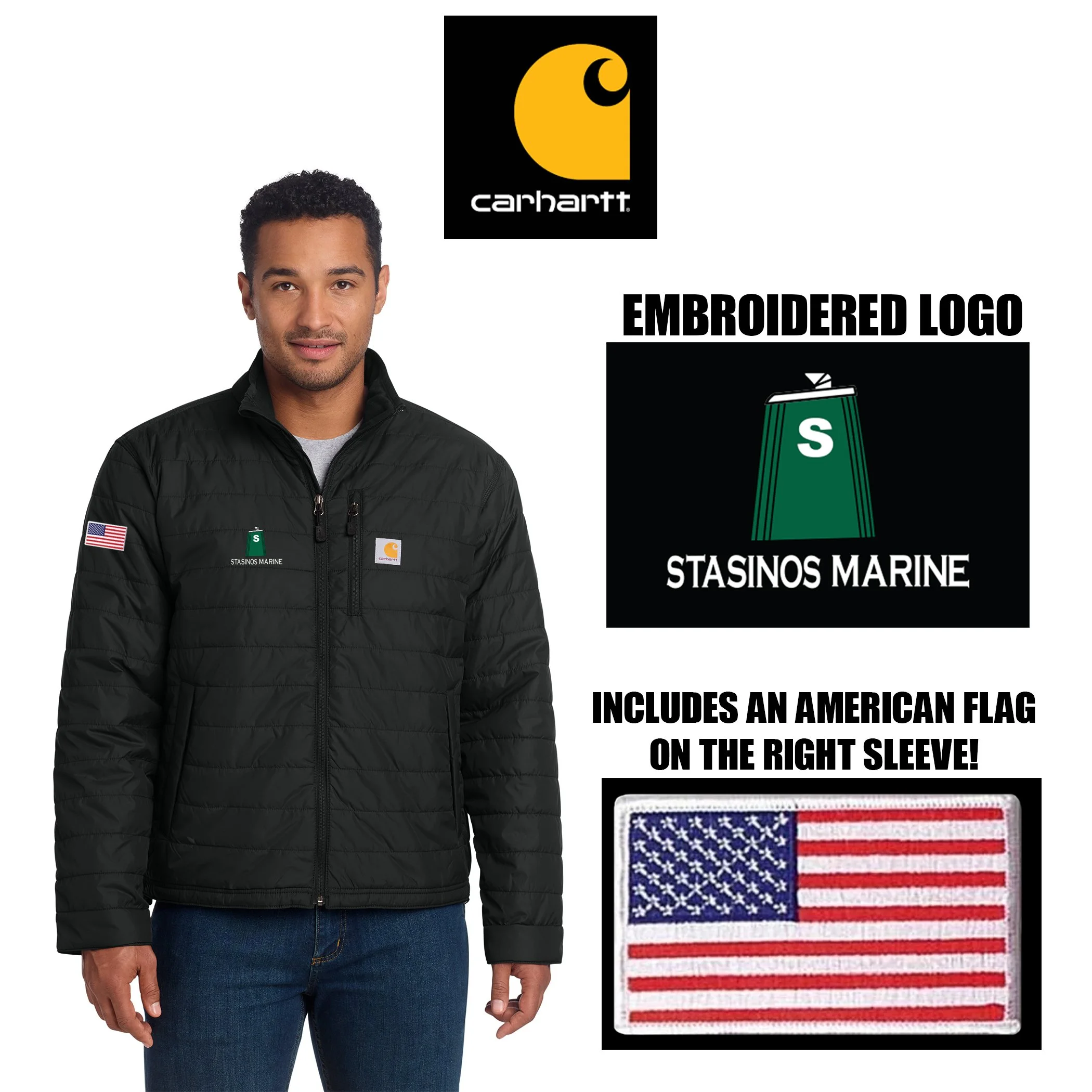 Stasinos Marine Carhartt® Gilliam Jacket, Adult Unisex/Men’s Fit, #CT102208