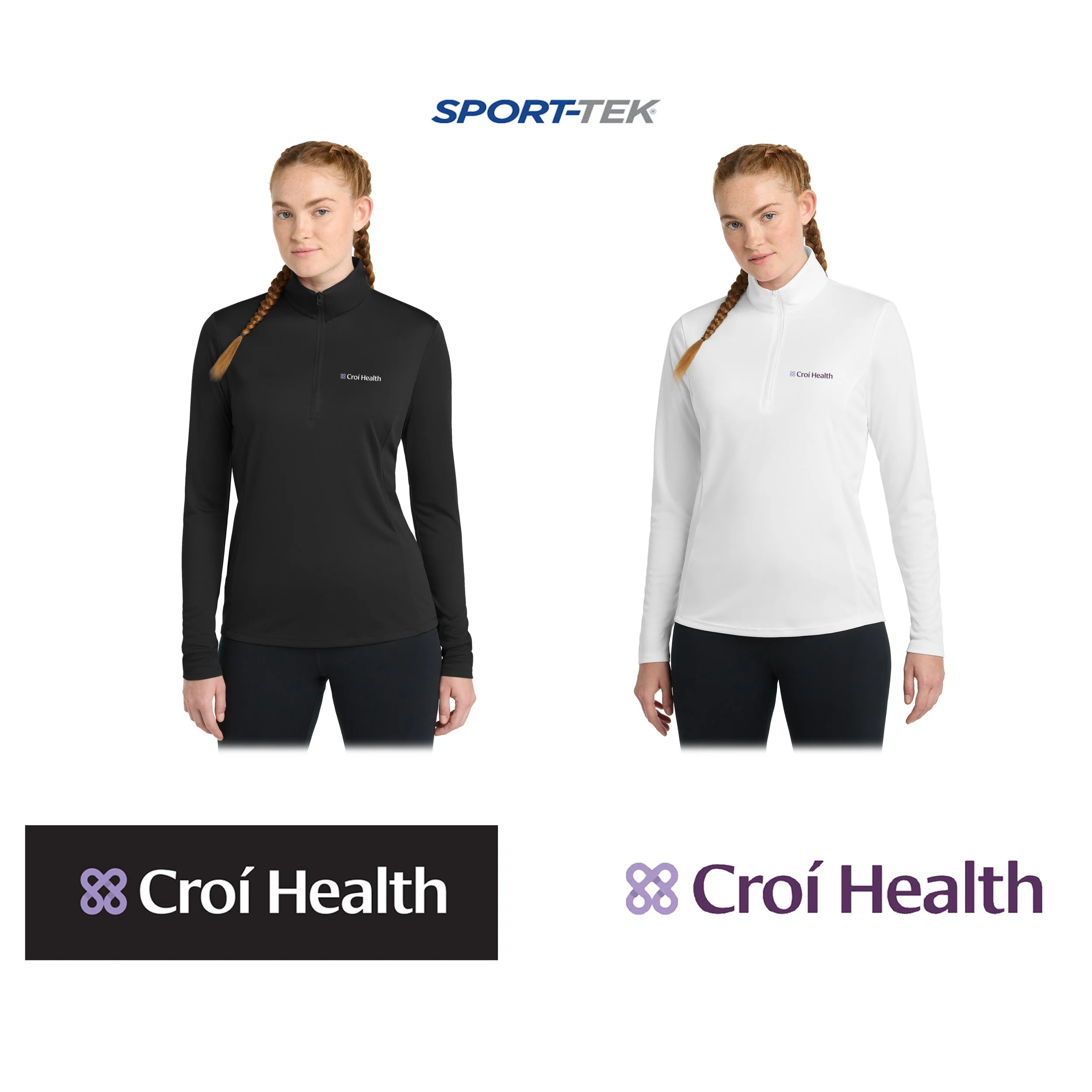 Croí Health Sport-Tek® Women’s PosiCharge® CompetitorTM1/4-Zip Pullover, Lightweight, Women’s Fit, #LST357