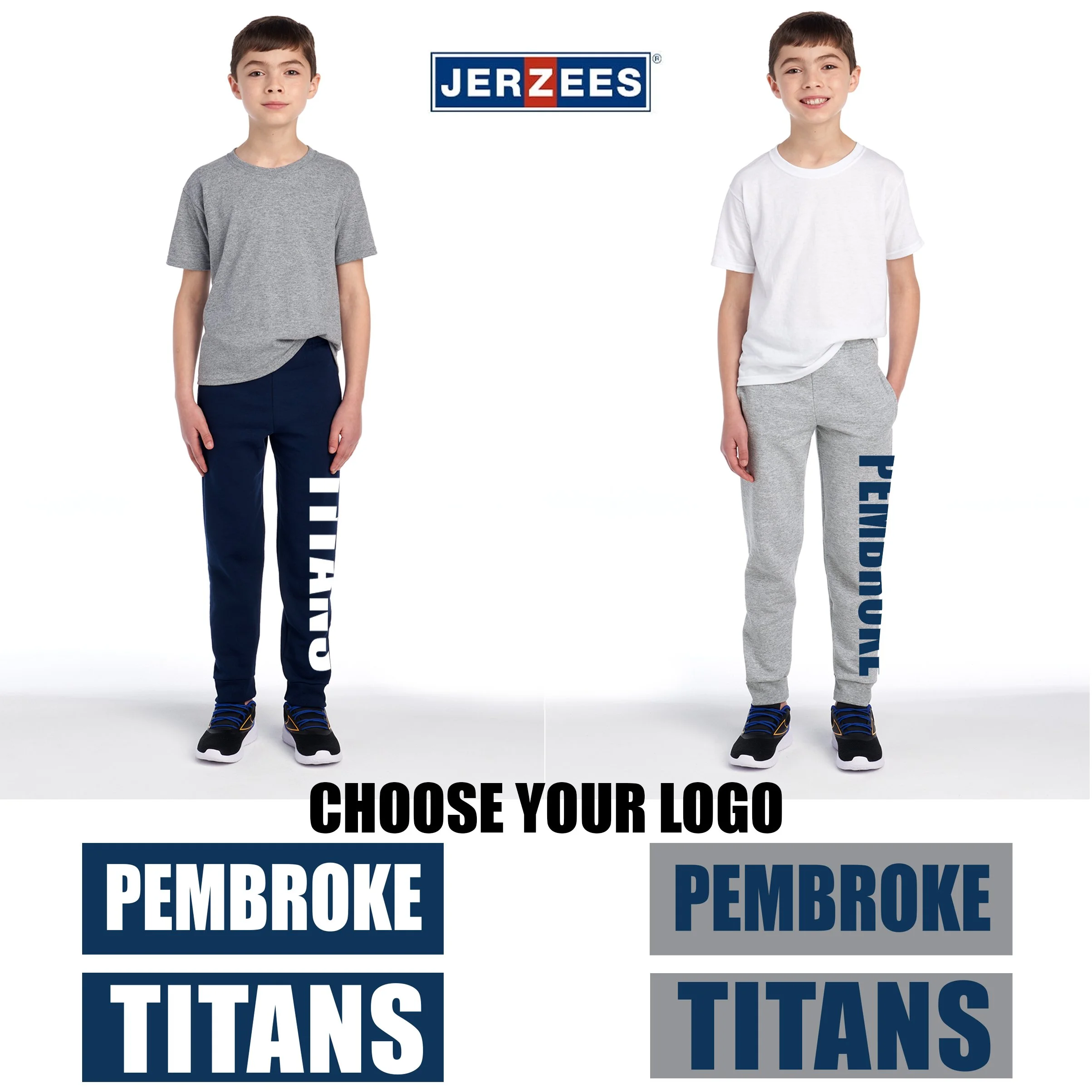 Bryantville Elementary School Jerzees® Youth NuBlend® Jogger Sweatpant, Silkscreened, Youth Unisex Fit, #975B